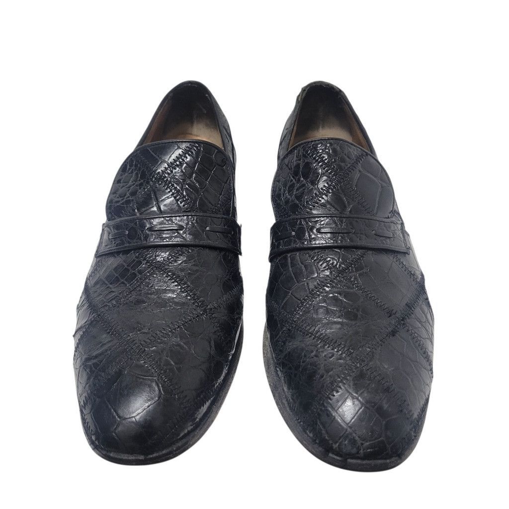 Nettleton Nettleton Black Crocodile Loafer Shoes Style #74332 Size 9.5 Size US 9.5 / EU 42-43 - 4 Thumbnail