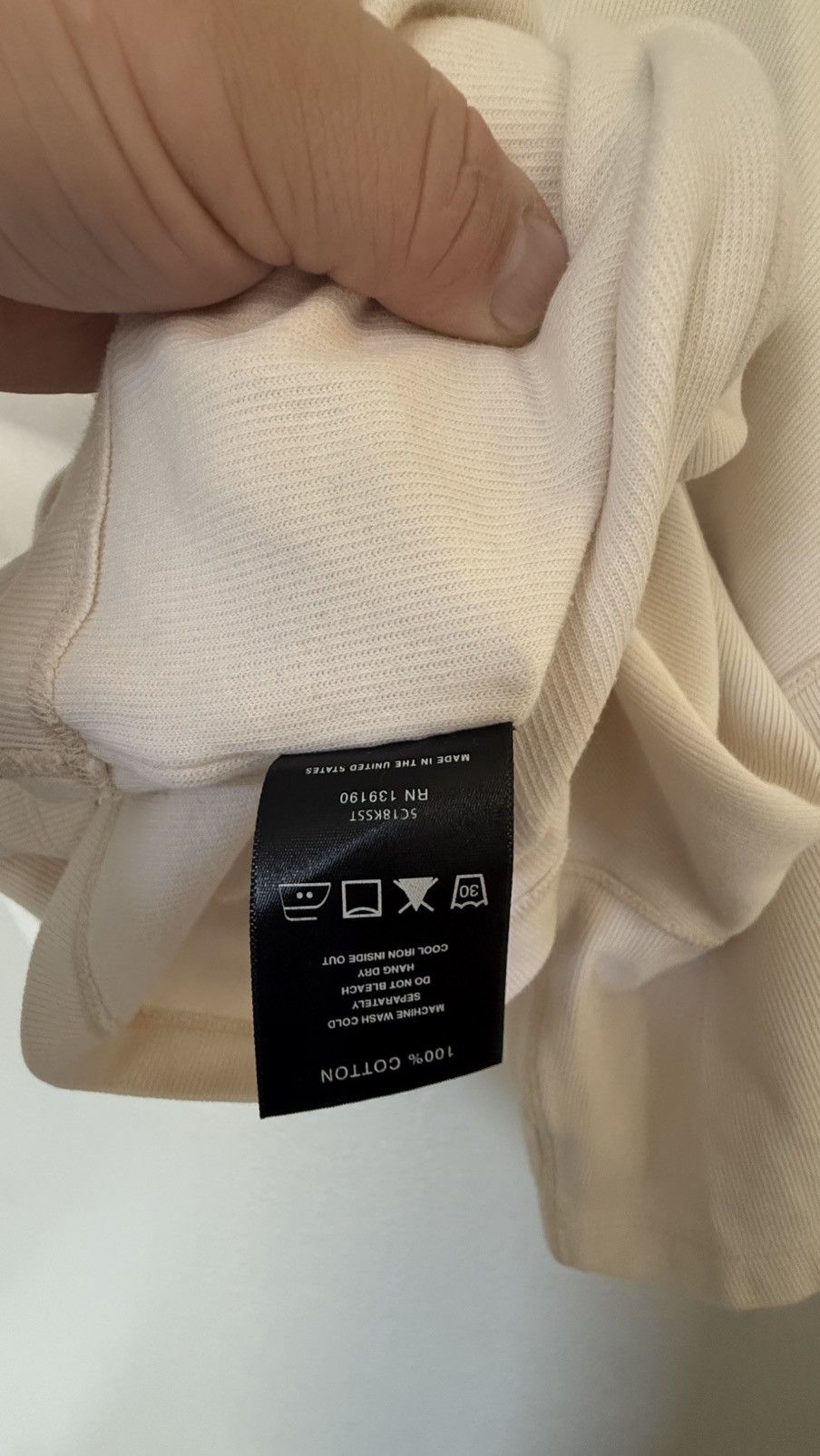 Fear of God Fear of God inside out t-shirt 5th collection Size US XL / EU 56 / 4 - 9 Thumbnail