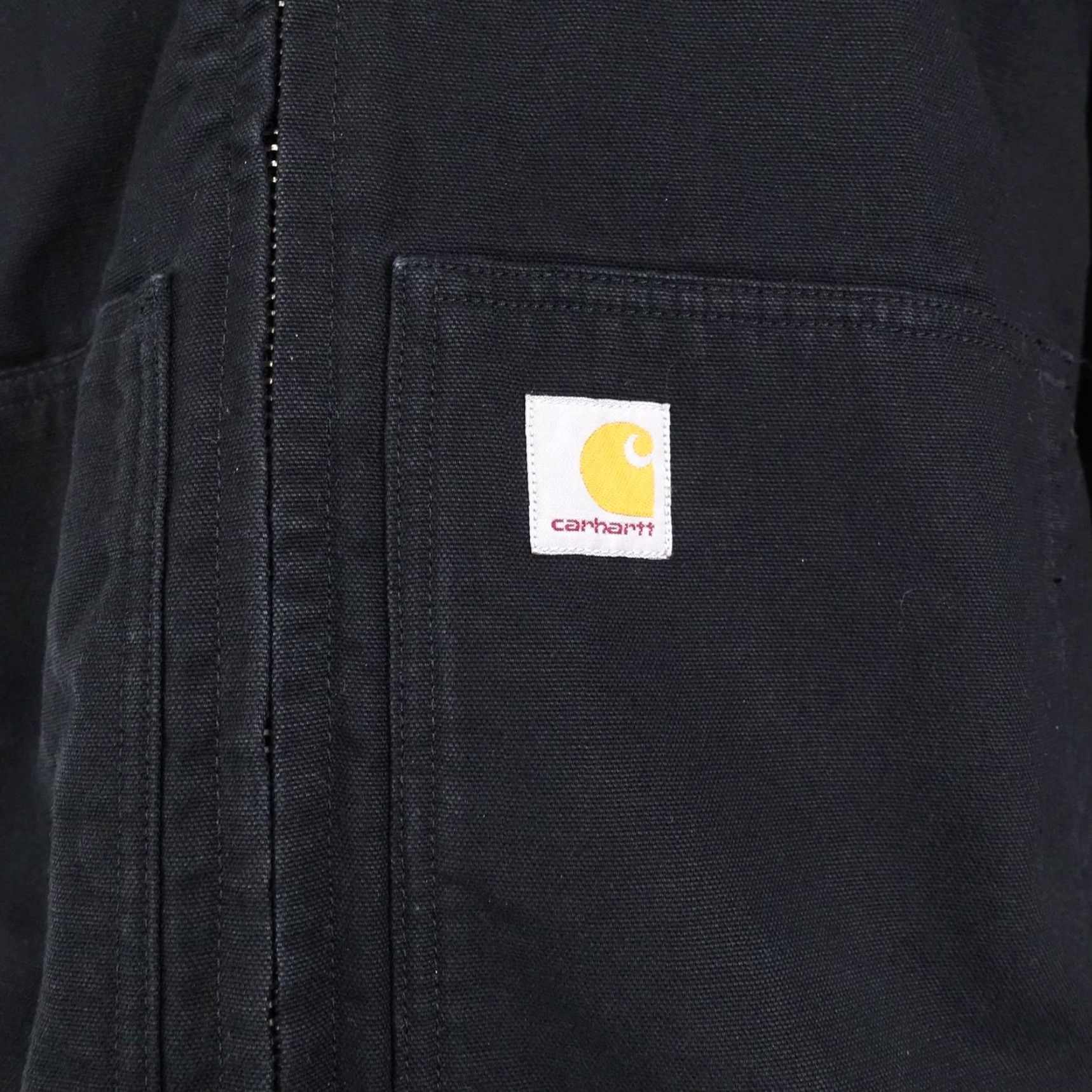 Carhartt Carhartt Jacket Mens 3XL Black J130 Loose Fit Hooded Quilted Lined Workwear Size US XXL / EU 58 / 5 - 3 Thumbnail