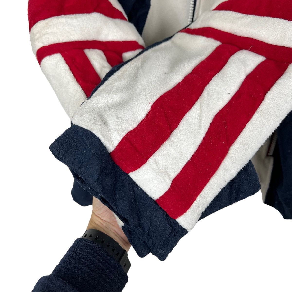 Tommy Hilfiger × Vintage 🔥 90s VINTAGE TOMMY HILFIGER FLEECE JACKET Size US L / EU 52-54 / 3 - 12 Thumbnail