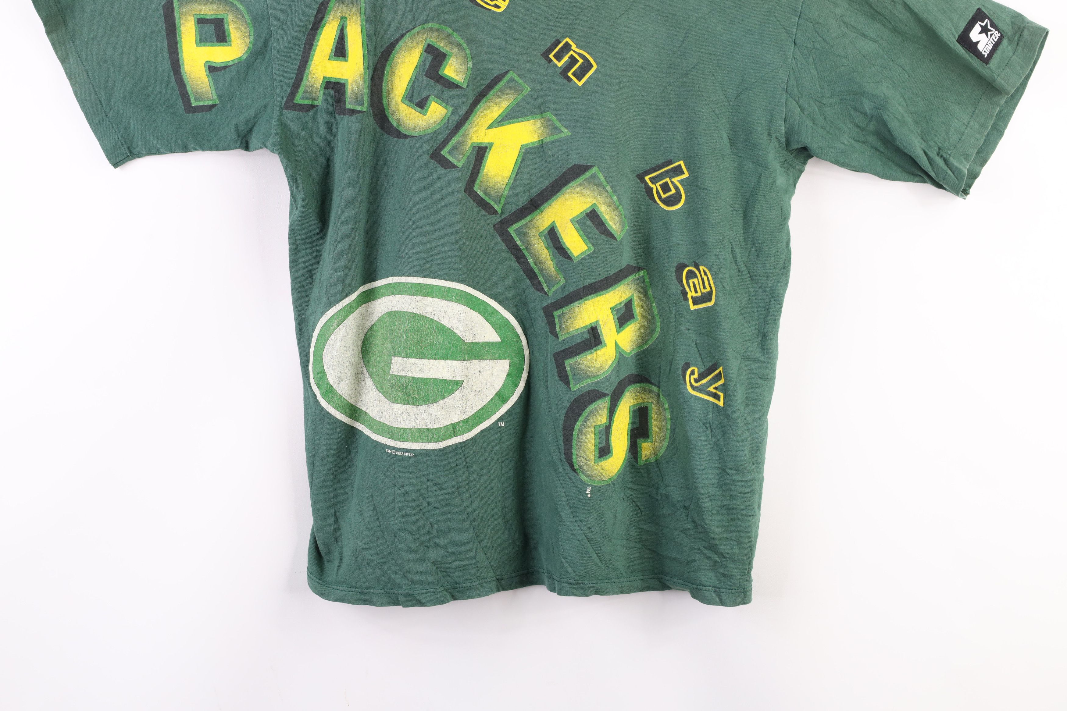 Starter × Vintage Vintage 90s Starter Green Bay Packers Football T-Shirt USA Size US L / EU 52-54 / 3 - 3 Thumbnail