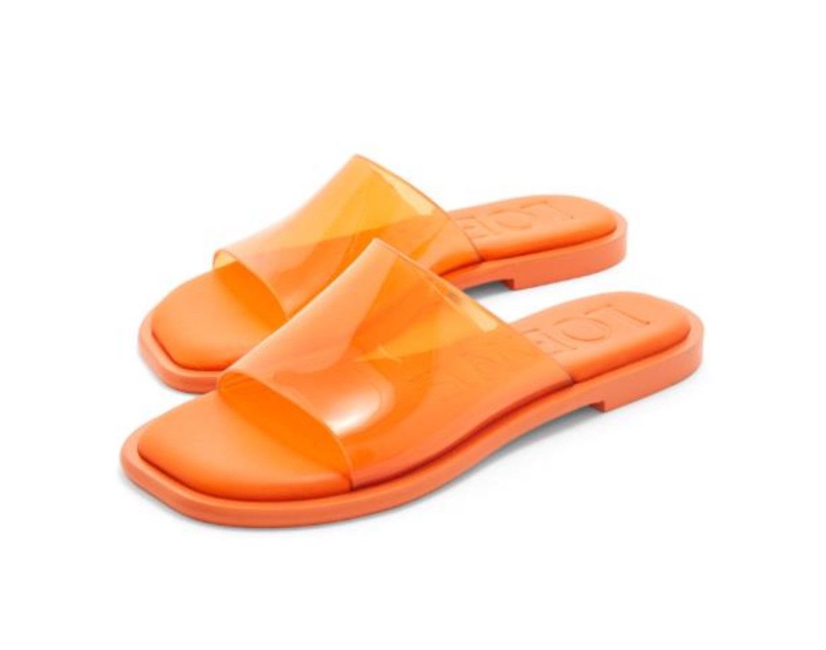 image of Petal Slide Vinyl Loewe in Orange, Women's (Size 7)