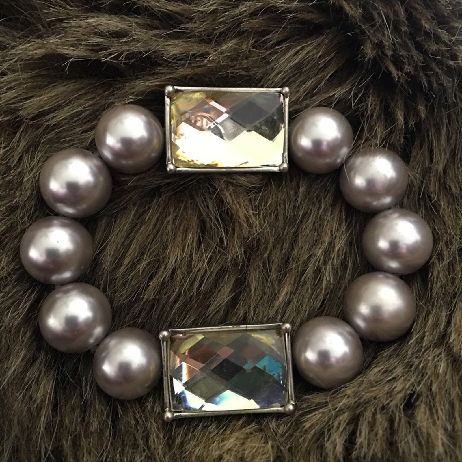 Jewelry Lia Sophia pearl and faceted stone bracelet Size ONE SIZE - 3 Thumbnail