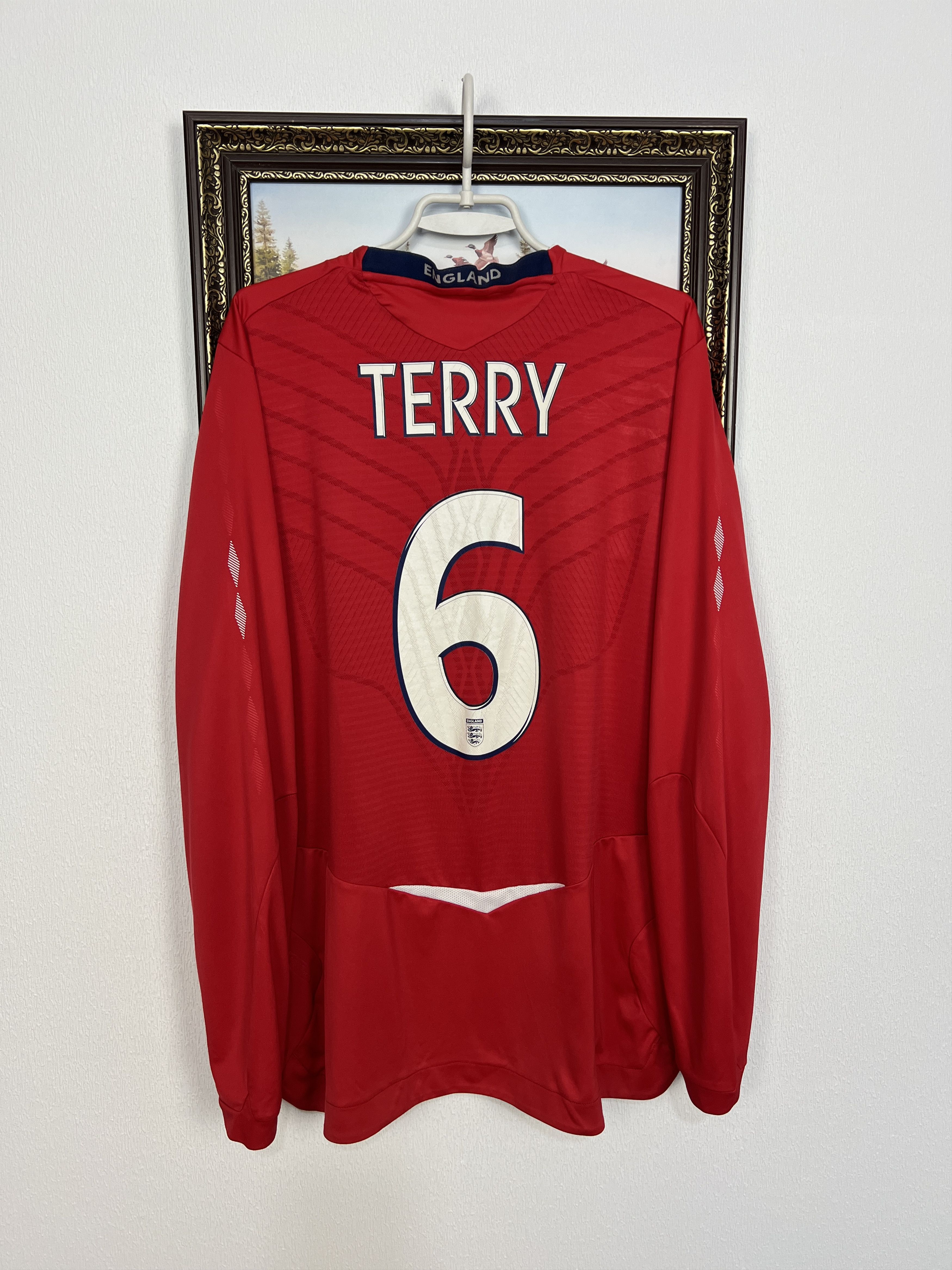Umbro England Away football shirt Long Sleeve #6 Terry Jersey Size US XL / EU 56 / 4 - 9 Thumbnail
