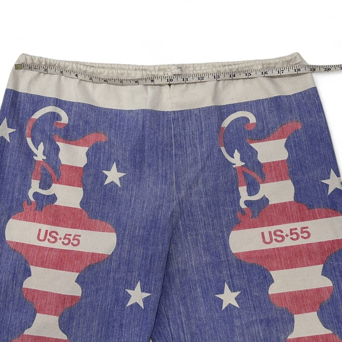 Vintage Okkaroos Australia Drawstring Canvas Board Short Size US 35 - 3 Thumbnail