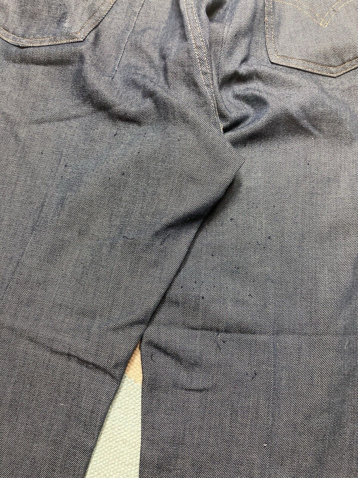 Levi's × Vintage 1970s Levi’s big E jeans 546 orange tab bootcut dark 38x29 Size US 38 / EU 54 - 3 Thumbnail