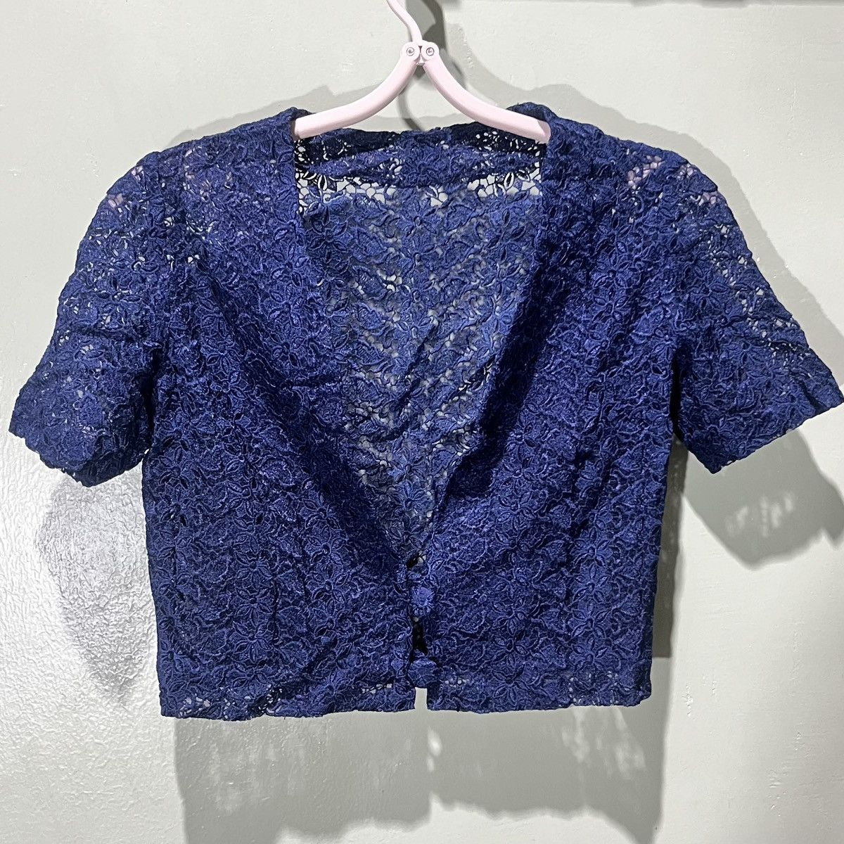 Japanese Brand × Vintage Vintage Women’s Elegant Short Sleeve Lace Bolero Top Size XS / US 0-2 / IT 36-38 - 1 Thumbnail