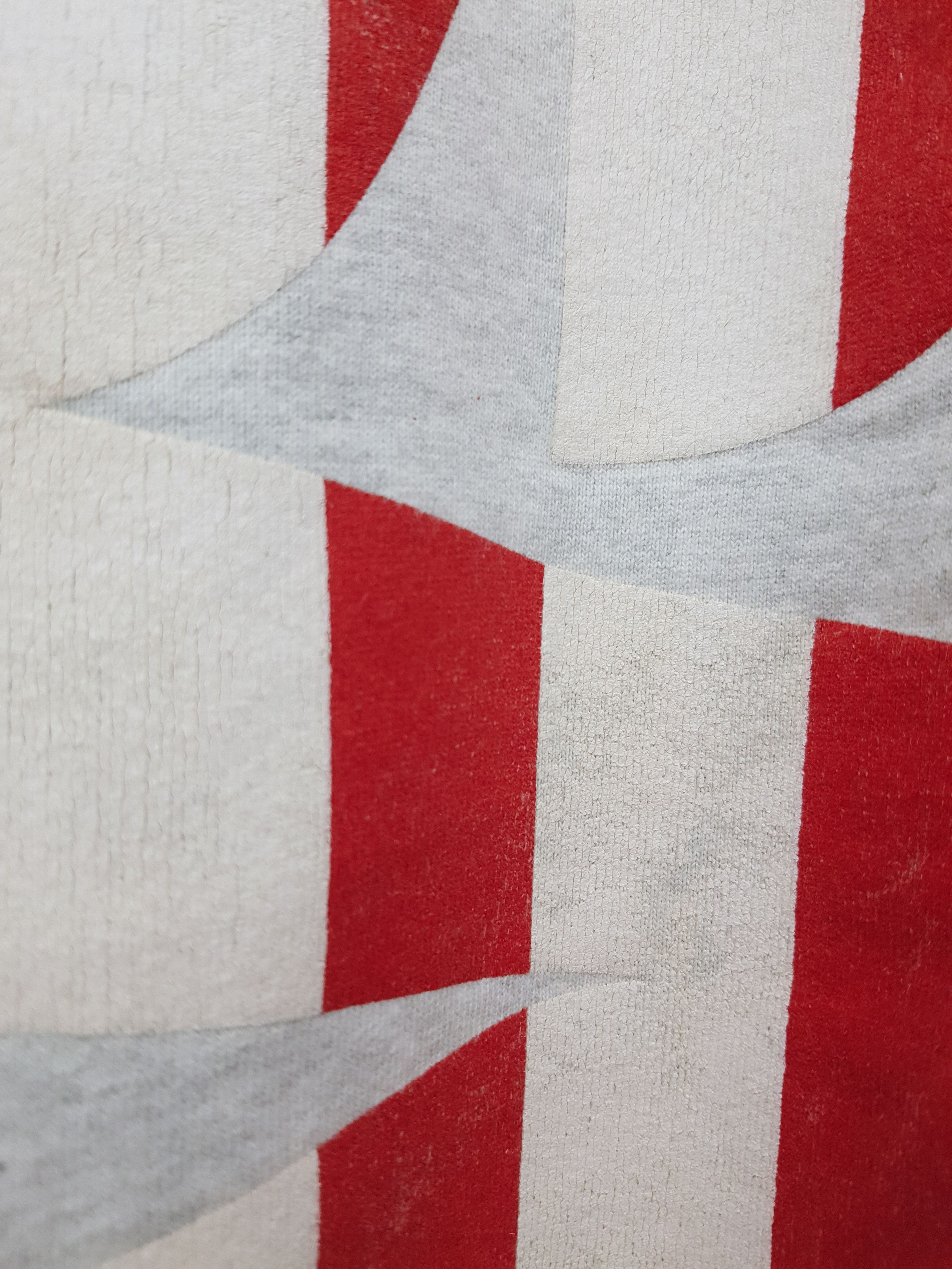 Vintage 1990s Fruit Of The Loom USA Graphic Print Flag Crewneck RARE Size US XL / EU 56 / 4 - 4 Thumbnail