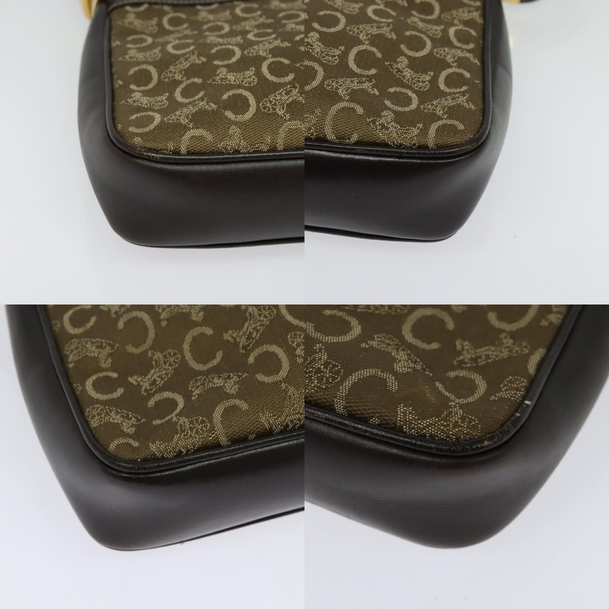 Celine CELINE C Sulky Shoulder Bag Canvas Beige Gold Size ONE SIZE - 10 Thumbnail