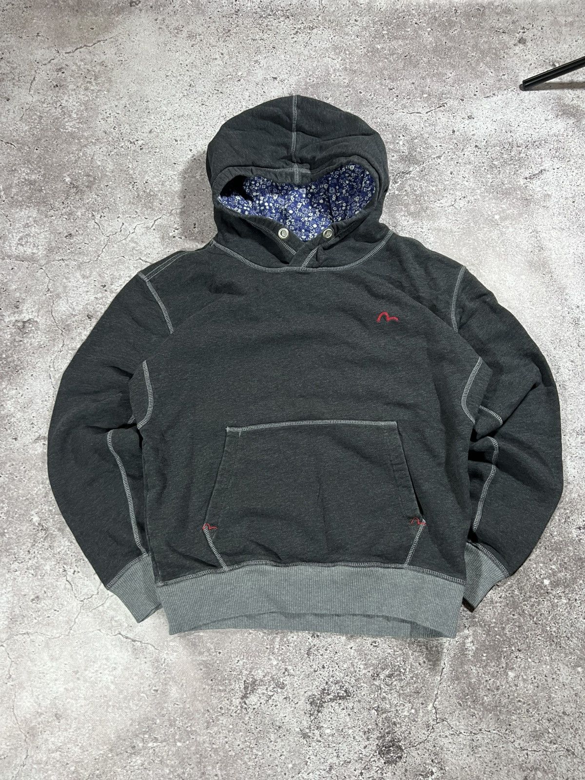 Evisu Vintage 2000s Y2K EVISU Hoodie Pullover Sweatshirt Size US M / EU 48-50 / 2 - 2 Thumbnail