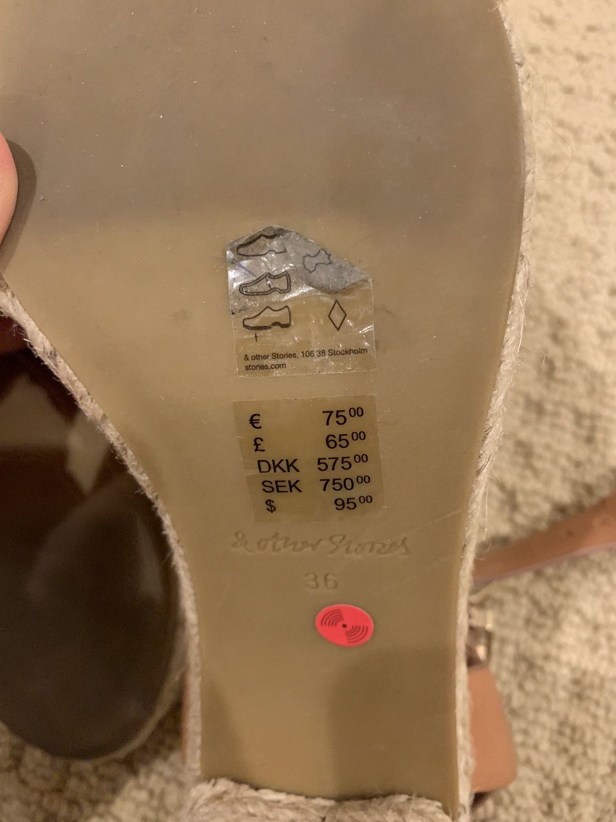 & Other Stories Platform Sandals Size US 6 / IT 36 - 6 Thumbnail