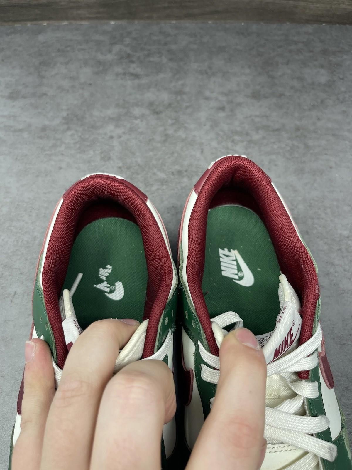 Nike Nike Dunk Low Mens Size 9 Gorge Green Team Red Sneakers Size US 9 / EU 42 - 9 Thumbnail