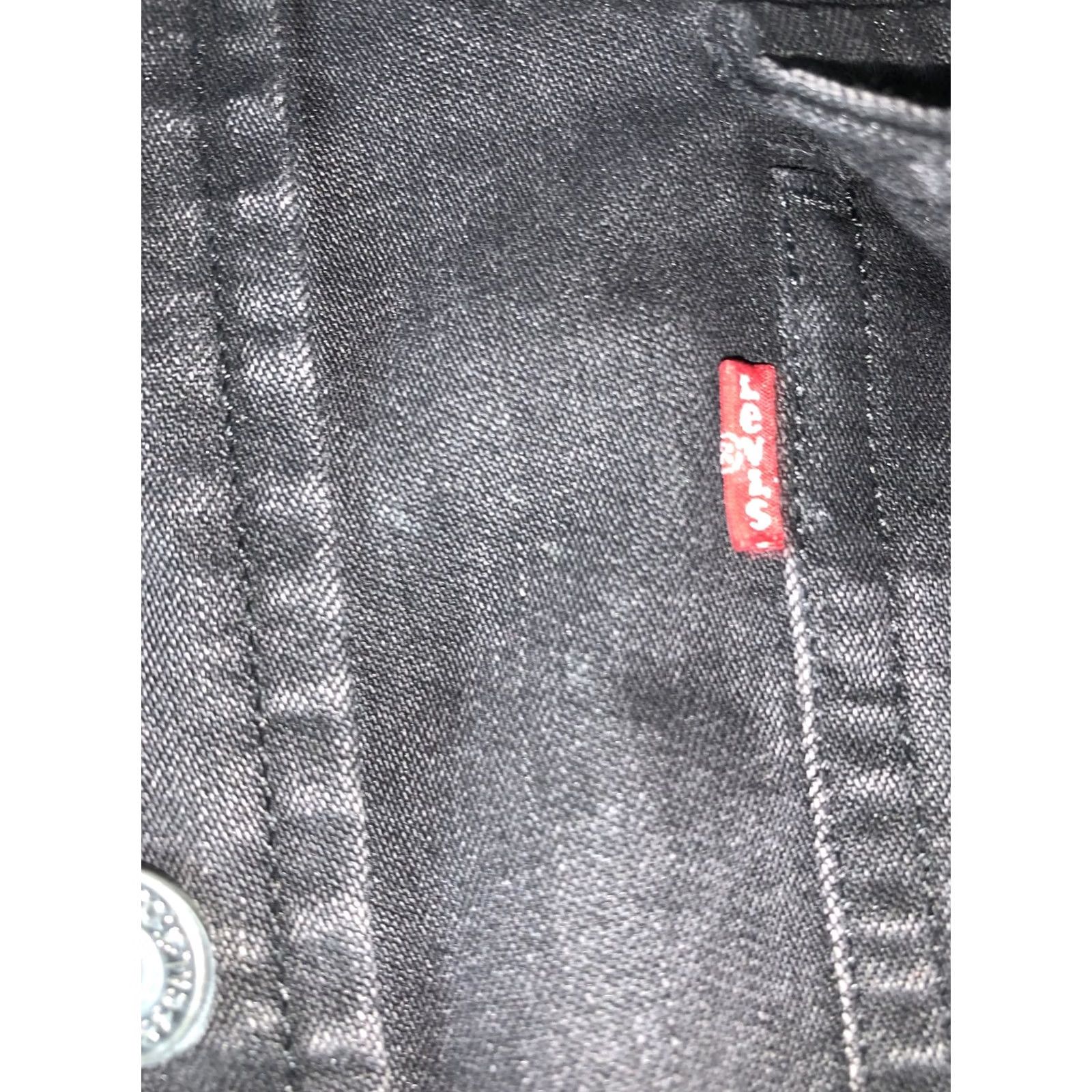 Levi's Levi's Daniela Western Studded Cropped Denim Shirt L Black Size L / US 10 / IT 46 - 4 Thumbnail