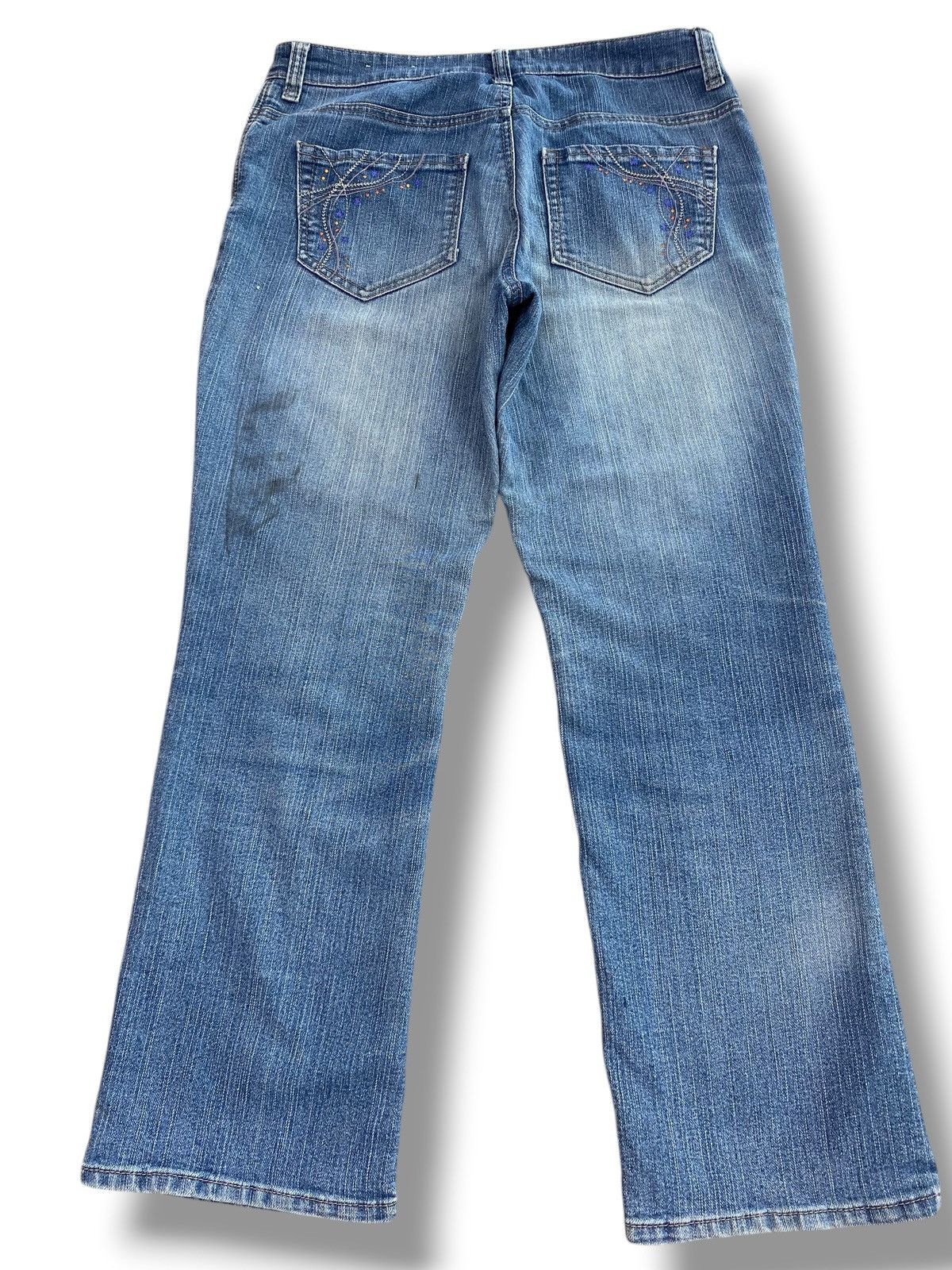 Japanese Brand Japanese Brand Embroidery Art Style Faded Wash Jeans Size US 30 / EU 46 - 3 Thumbnail