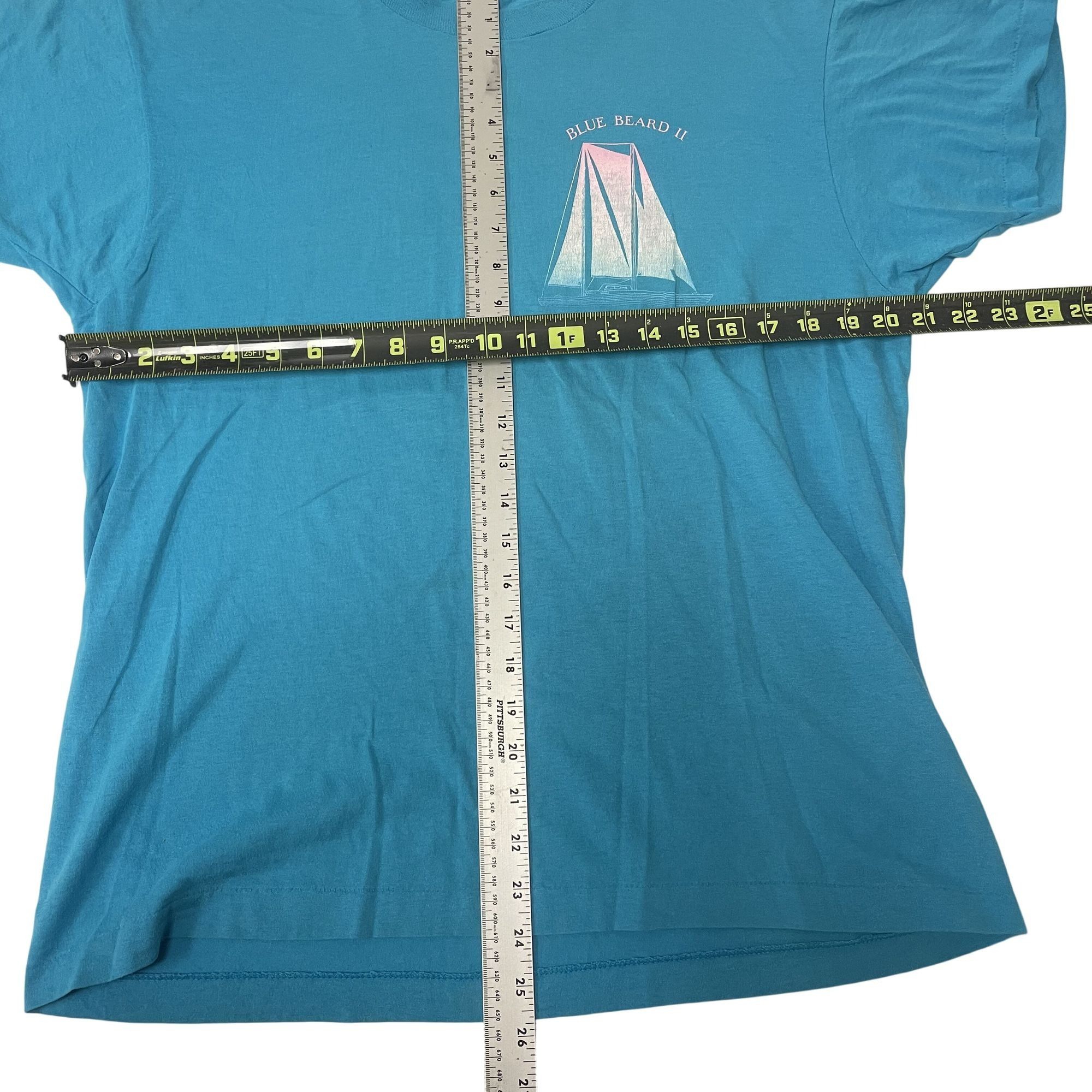 Other Vtg Screen Stars BLUE BEARD II Sailboat Yacht Sailing Shirt Size US XL / EU 56 / 4 - 9 Thumbnail