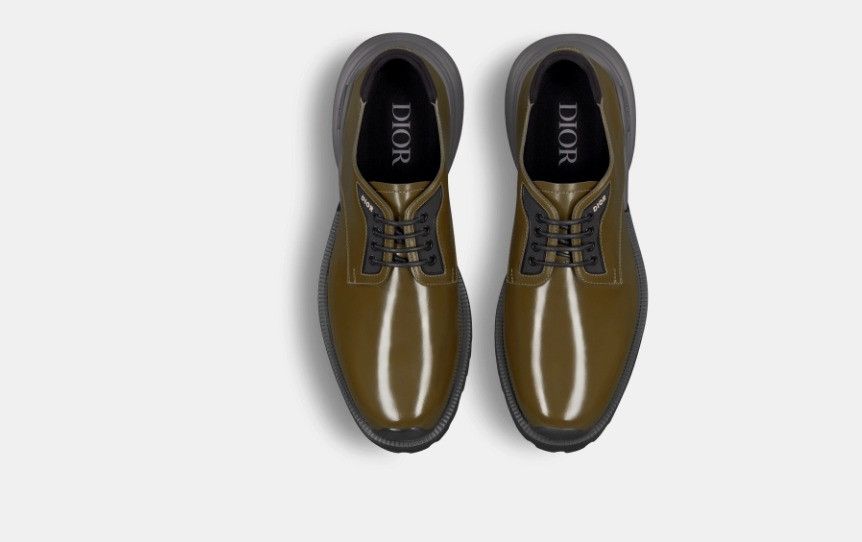 Dior o1w1db10325 3DE37 Combat Derby Shoes in Khaki Size US 5.5 / EU 38 - 3 Thumbnail