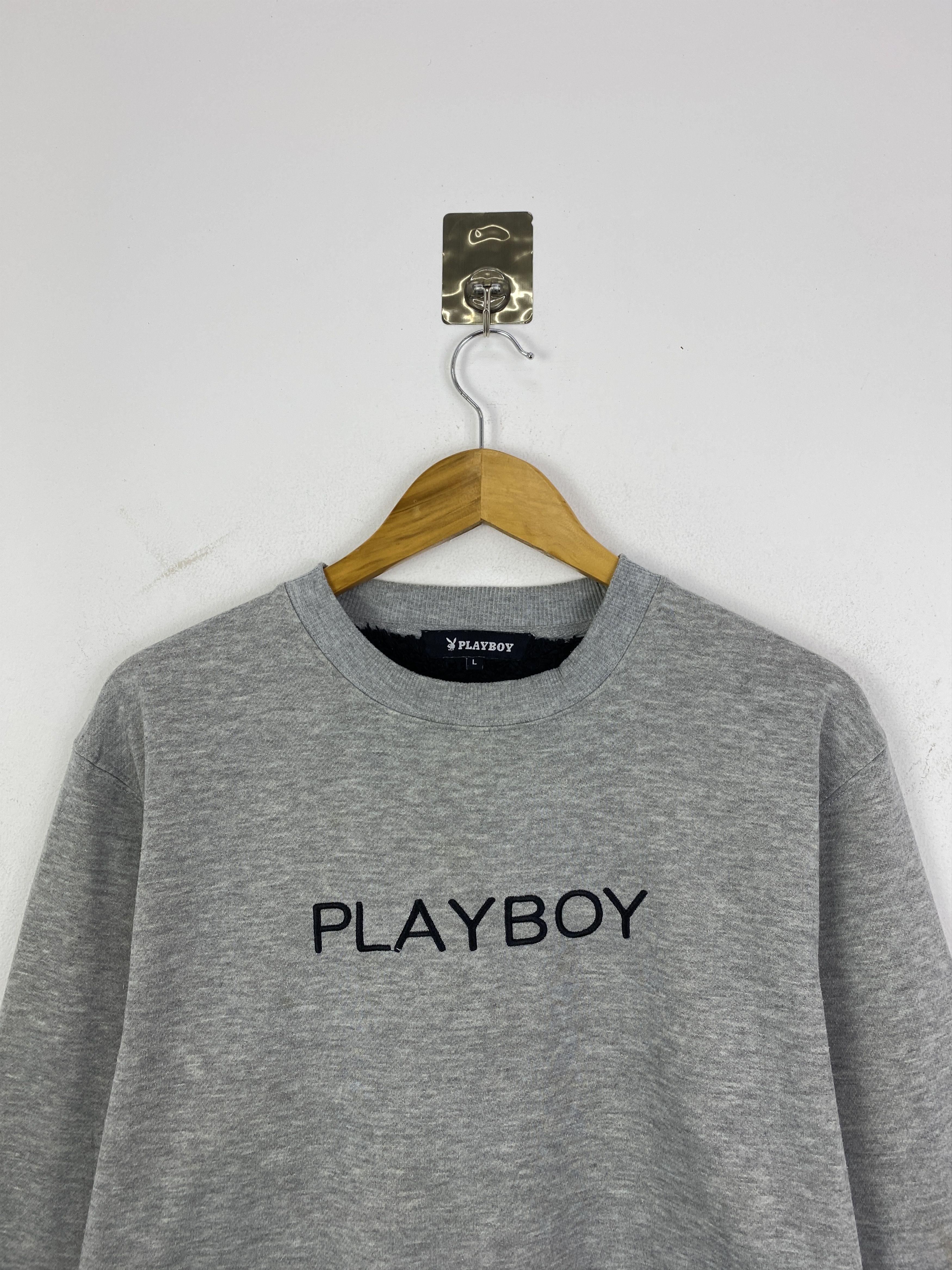 Playboy Vintage Playboy Wording Crewneck Sweatshirt SH0230 Size US L / EU 52-54 / 3 - 2 Thumbnail