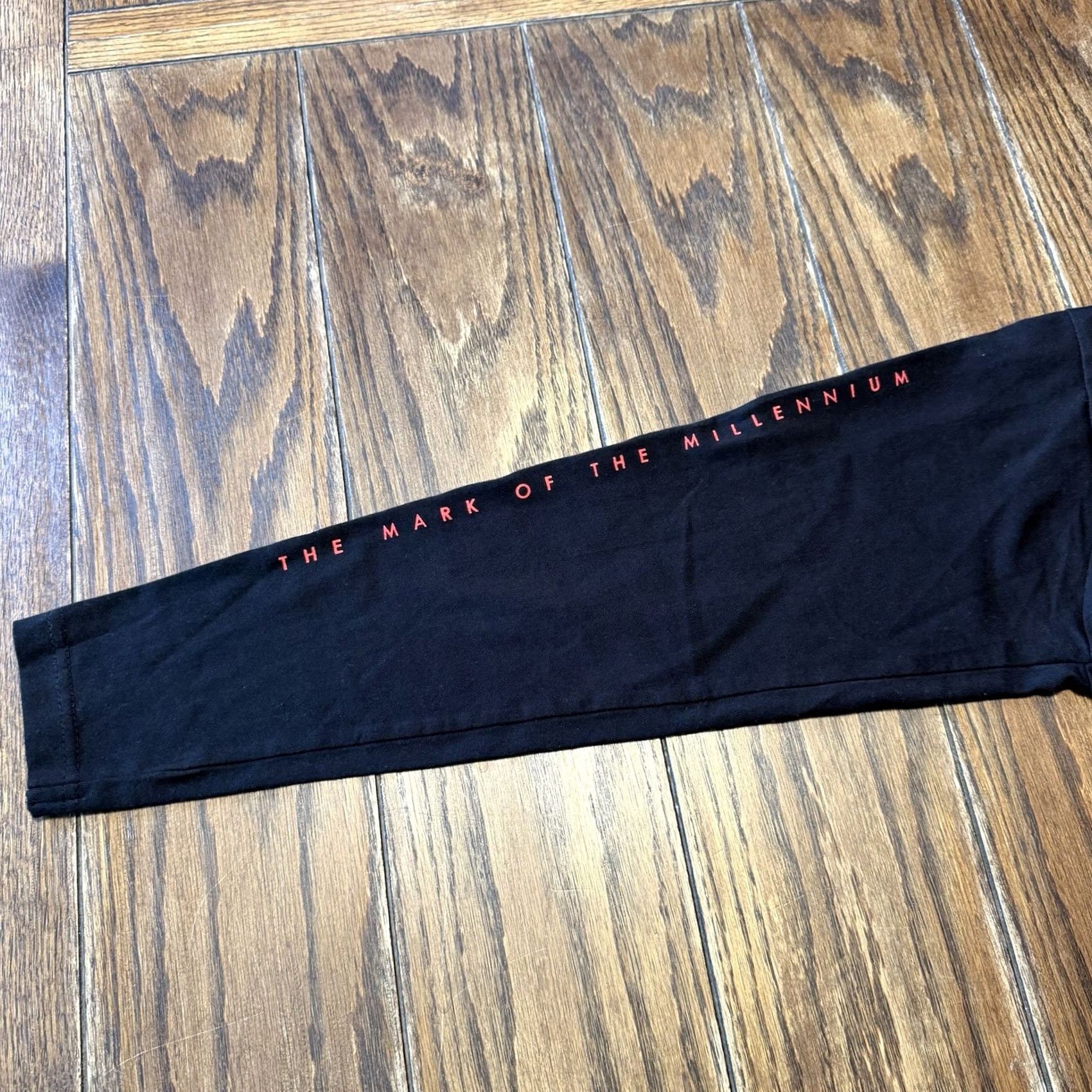 Vintage VINTAGE Millennium T-Shirt Long Sleeve 90s The Mark Of The Millennium It’s Coming Large Black Men Shirt Mens Size US L / EU 52-54 / 3 - 3 Thumbnail