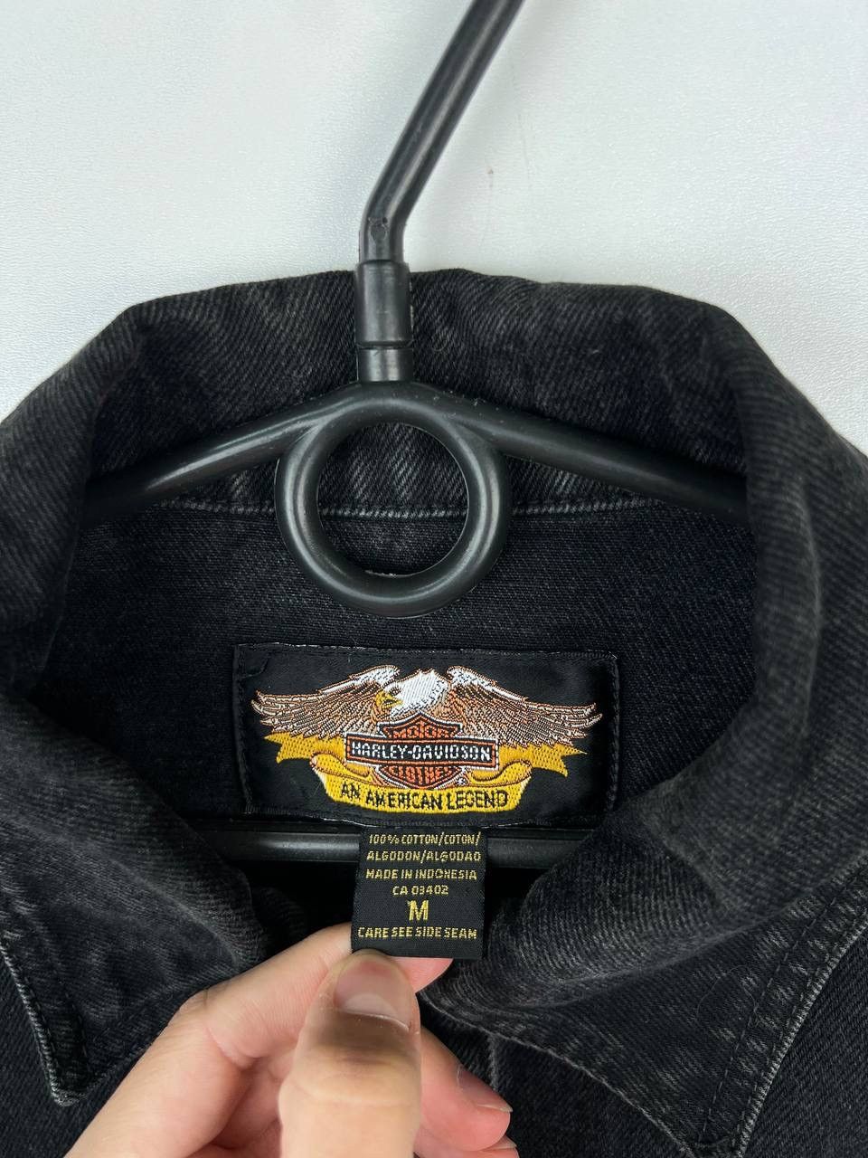Harley Davidson × Vintage Harley Davidson motor cycles denim jacket wmns size M Size M / US 6-8 / IT 42-44 - 4 Thumbnail