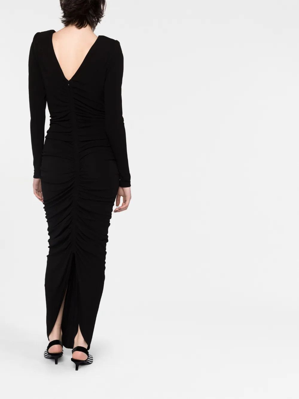 Givenchy o1y0925 Maxi Dress in Black Size XS / US 0-2 / IT 36-38 - 4 Thumbnail