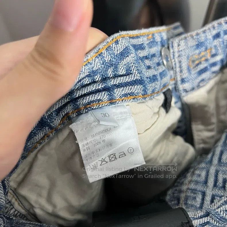 Givenchy Givenchy SizeS All-over printed denim pants S1802 Size US 29 - 4 Thumbnail
