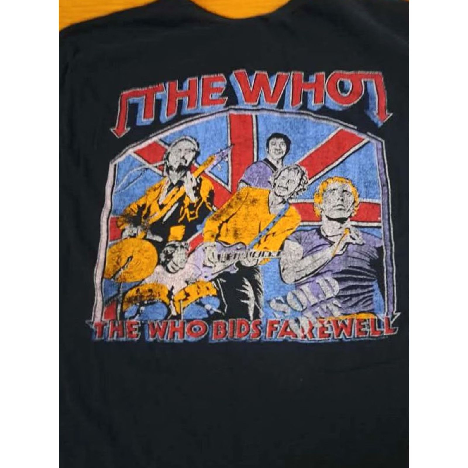 X-LARGE The Who Bids Farewell Rock Roll Shirt Black Stressed X-Large Merch Size US XL / EU 56 / 4 - 3 Thumbnail