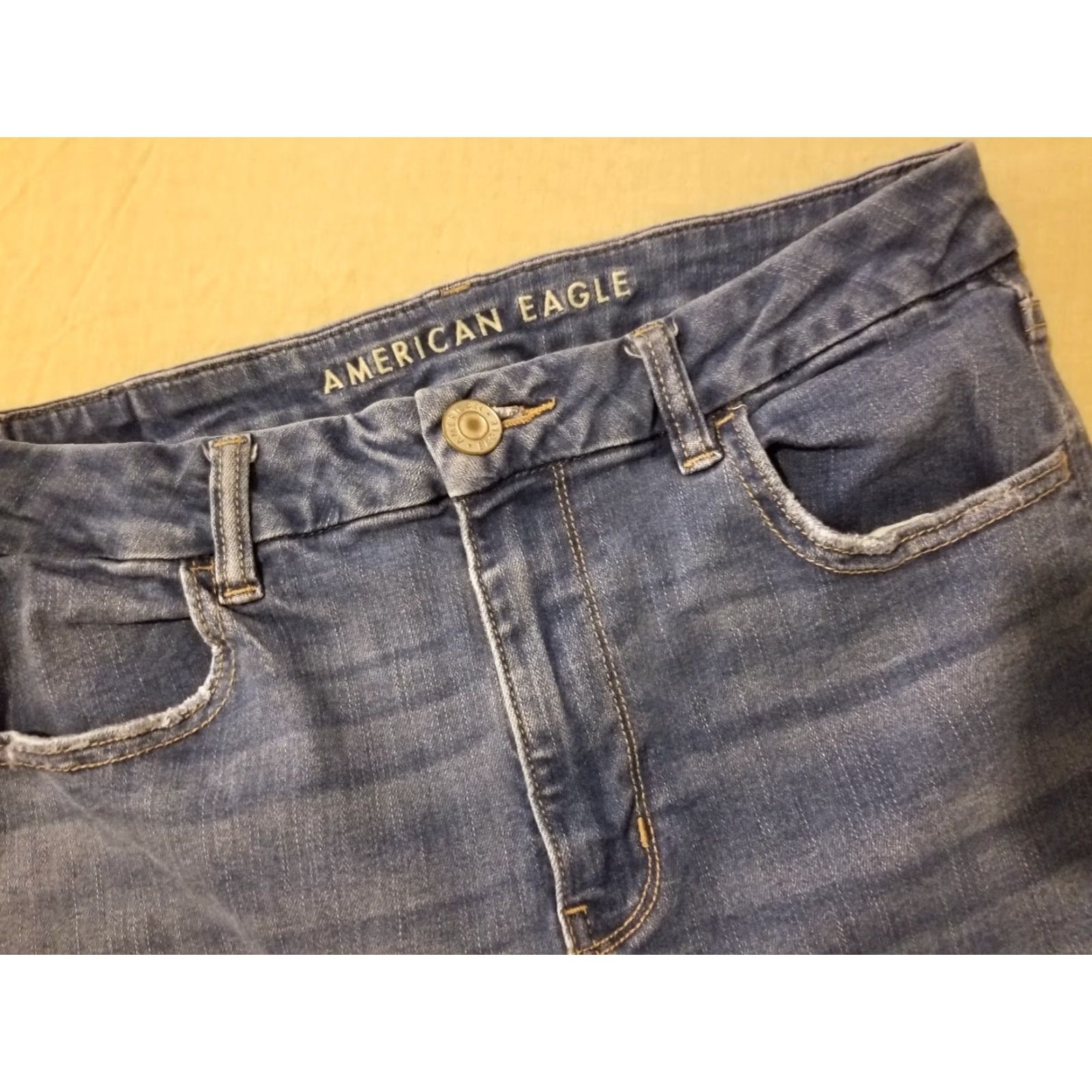 American Eagle Outfitters Womens American Eagle Outfitters Jeans Skinny 12 Short Denim Blue Jegging Pants Shirt? Size 34" / US 12 / IT 48 - 4 Thumbnail