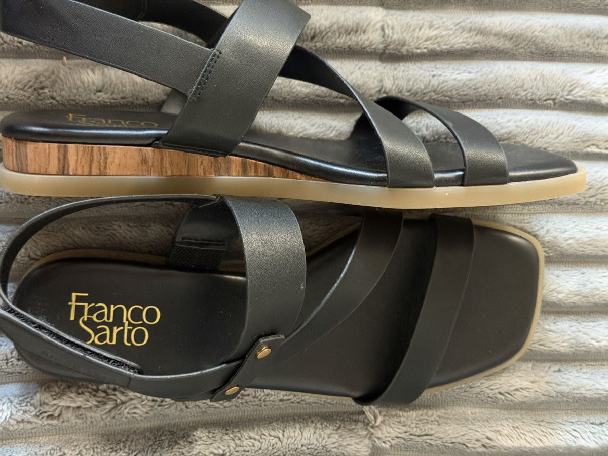 Franco Sarto Women black sandals Size US 9 / IT 39 - 2 Thumbnail
