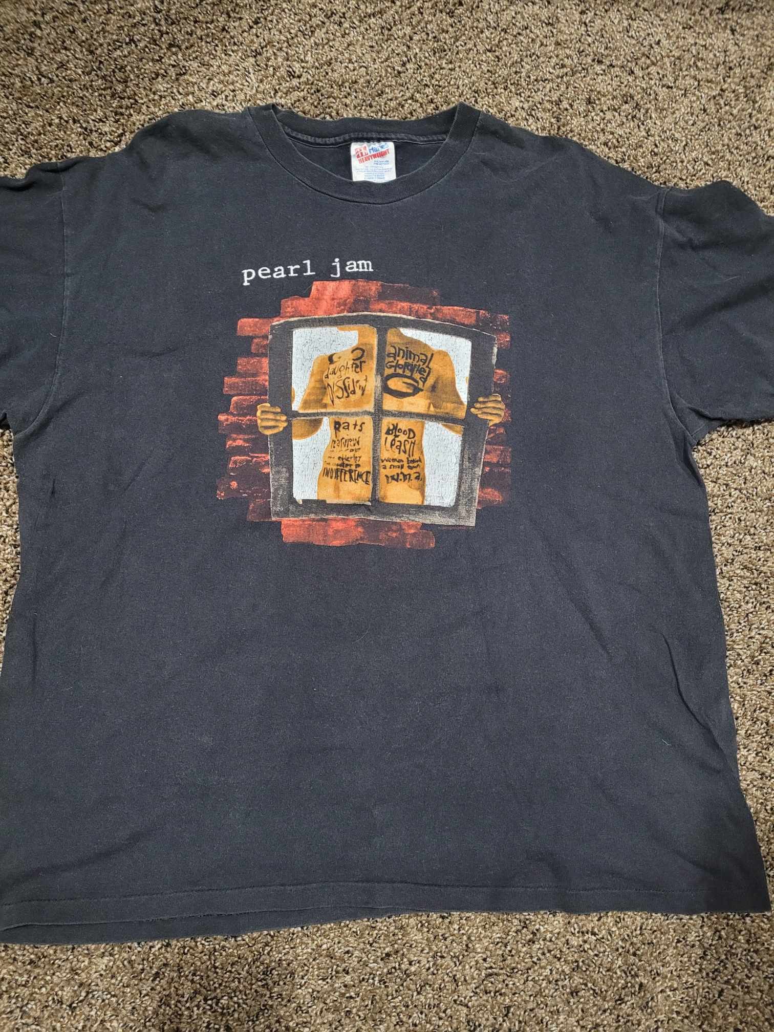 ミュージシャン Pearl jam window pain XL Vintage Pearl Jam 