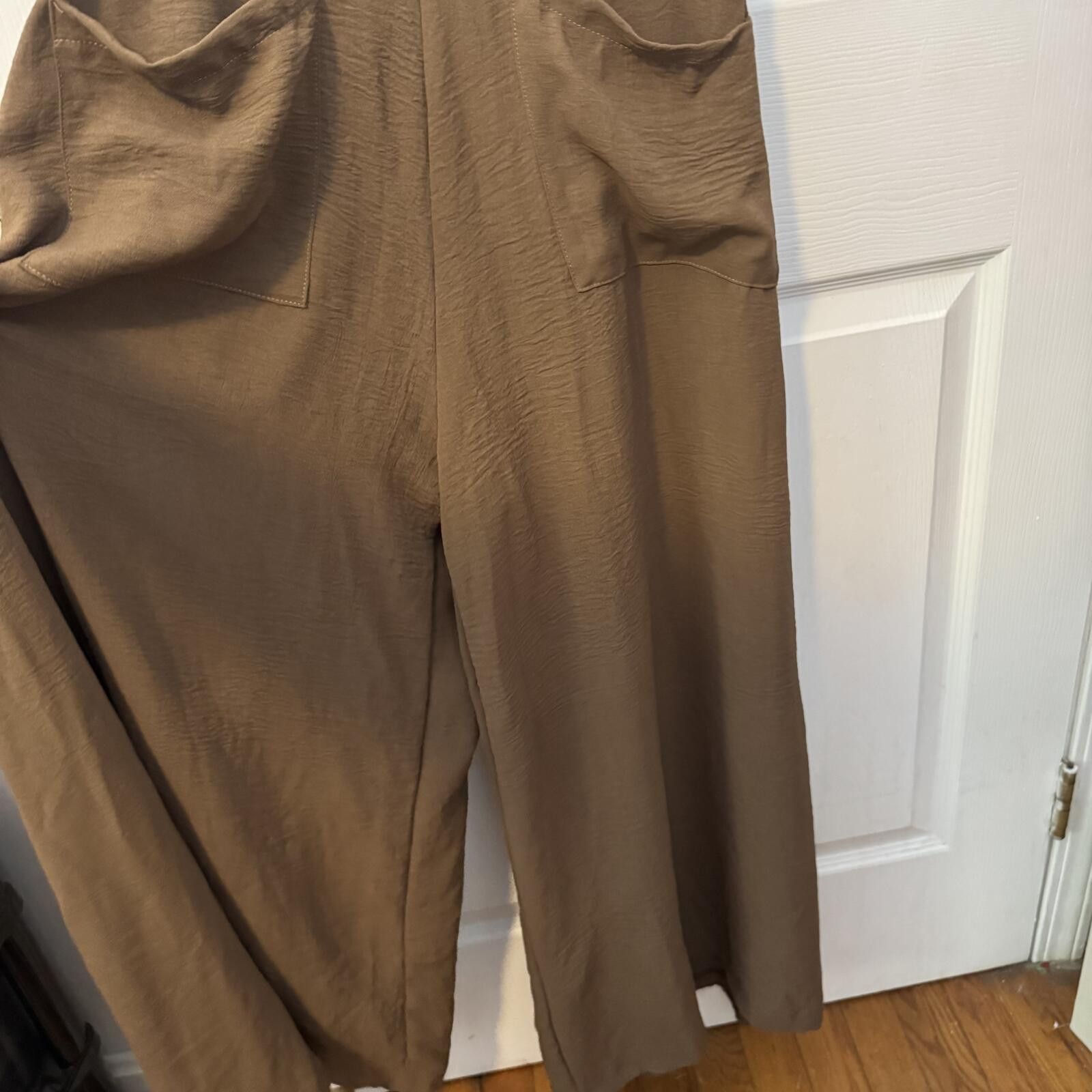 Unknown London Everyday Chic Boutique Brown Wide Leg Overalls-Small Size 30" / US 8 / IT 44 - 2 Thumbnail
