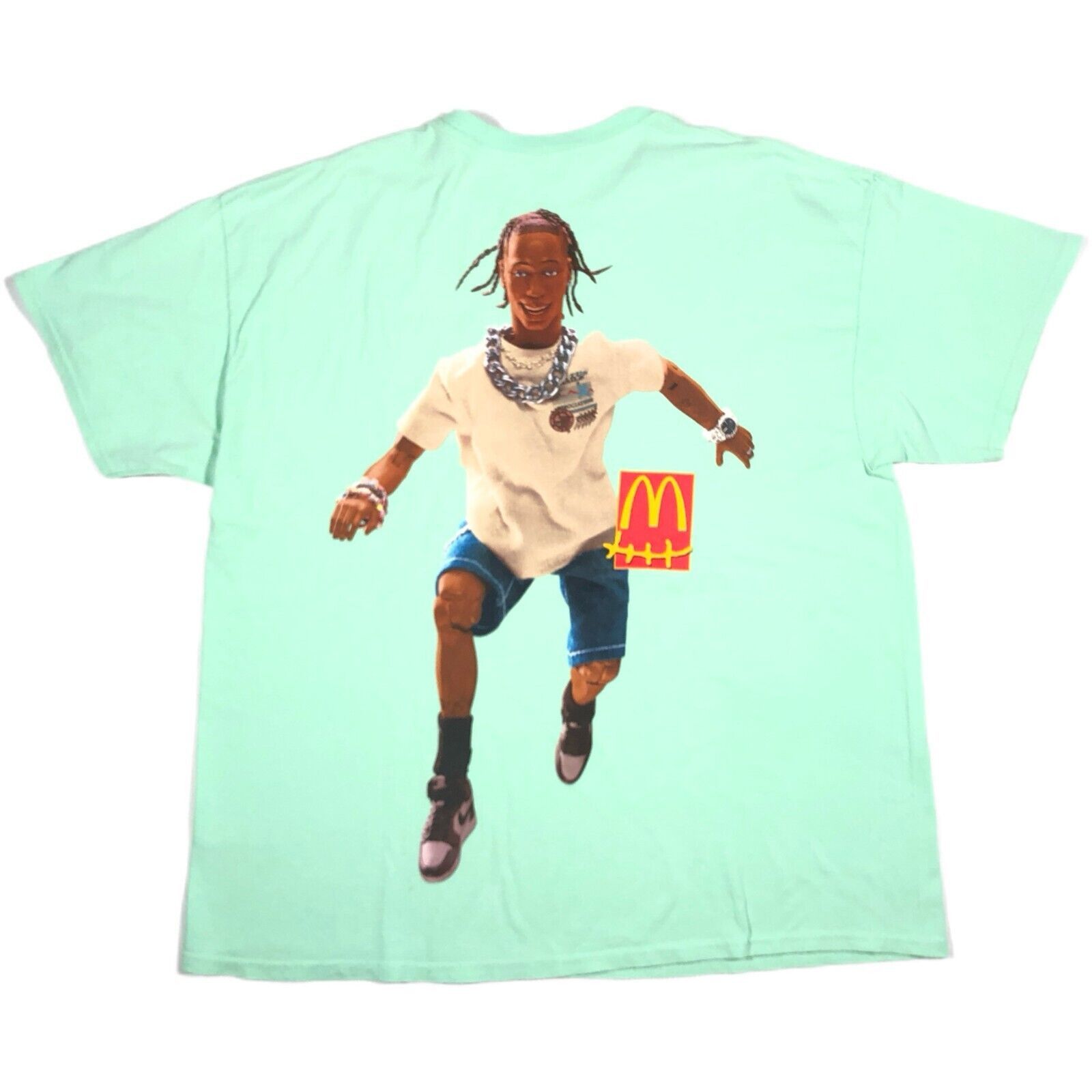 Cactus Plant Flea Market × Travis Scott FW20 Travis Scott McDonald's Action Figure Series IV Tee XL Size US XL / EU 56 / 4 - 1 Thumbnail