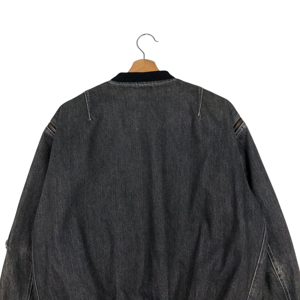 Japanese Brand 🔥VINTAGE DENIM BOMBER JACKET PINK HOUSE ISSEY MIYAKE Size US M / EU 48-50 / 2 - 11 Thumbnail