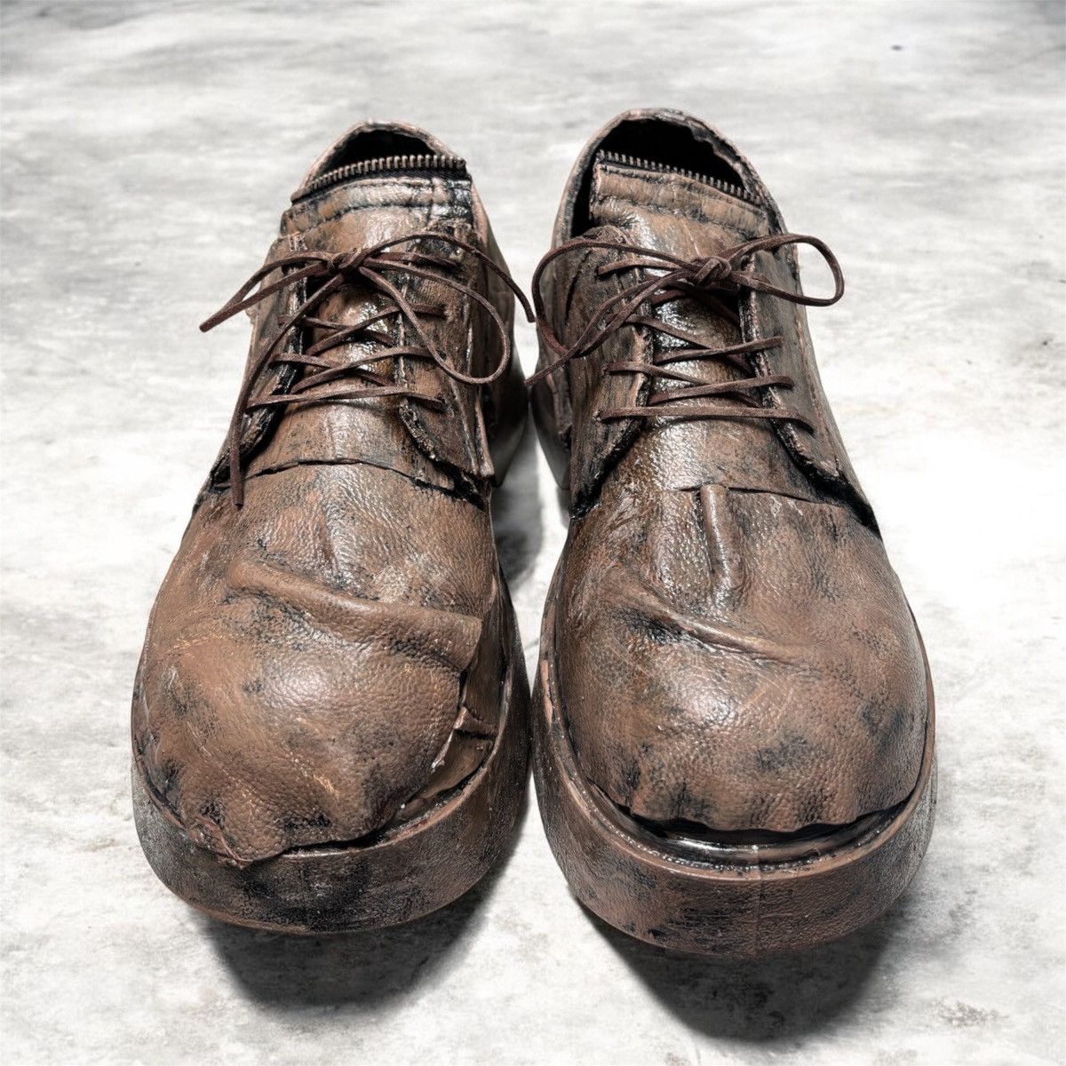 Other Custom Post Apocalyptic Leather Derby Boots Size 41 8.5 Size US 8.5 / EU 41-42 - 2 Thumbnail