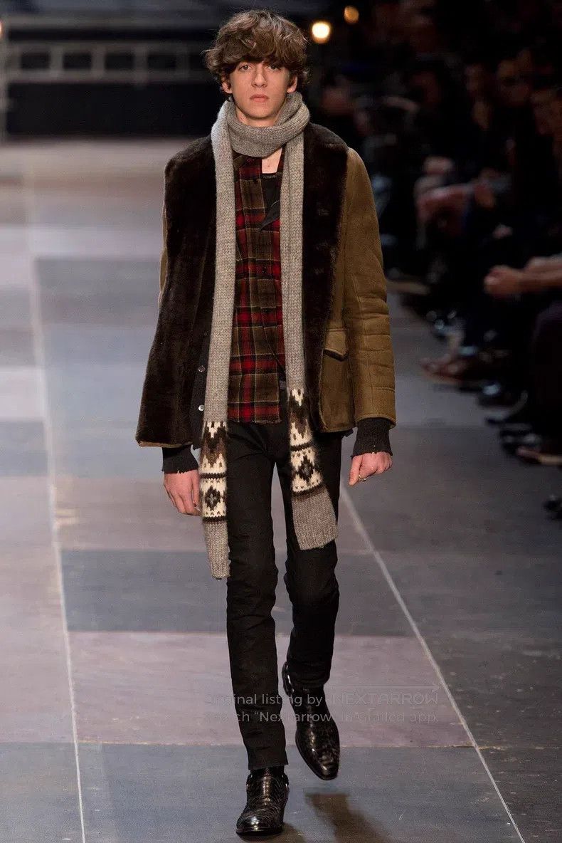 Saint Laurent Paris Saint Laurent Paris Black Samurai Lamb Fur Lined Jacket Size US M / EU 48-50 / 2 - 9 Thumbnail