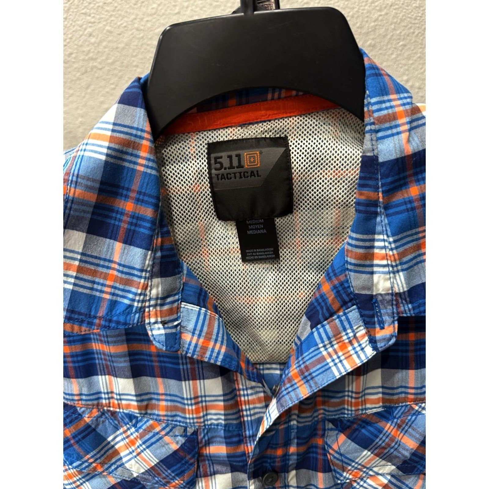 Vintage 511 Tactical Shirt Mens M Poly Plaid SHORT SLEEVE BUTTON Size US M / EU 48-50 / 2 - 6 Thumbnail