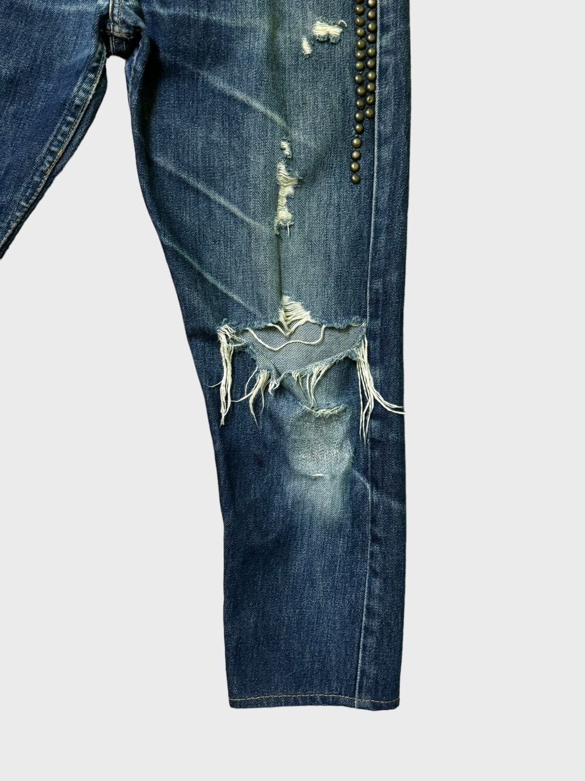 If Six Was Nine × Japanese Brand × Le Grande Bleu (L.G.B.) NMG JEANS CUSTOM Levi's Denim Distressed Style Size US 28 / EU 44 - 6 Thumbnail