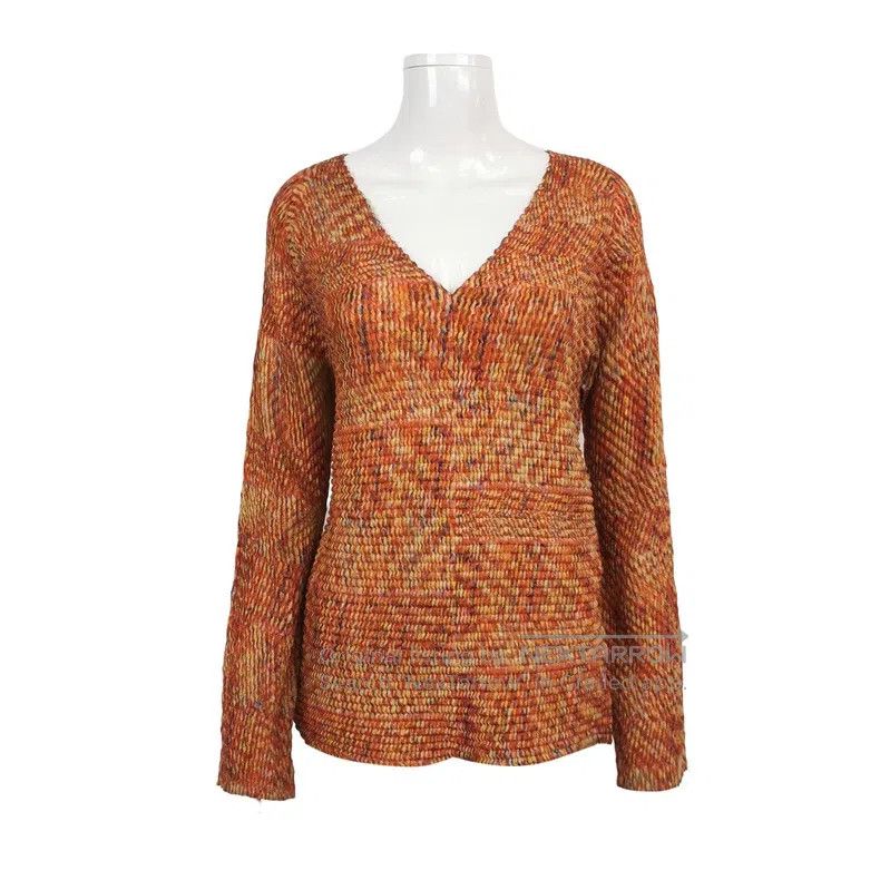 Issey Miyake Issey Miyake V-neck color-block top Size M / US 6-8 / IT 42-44 - 3 Thumbnail