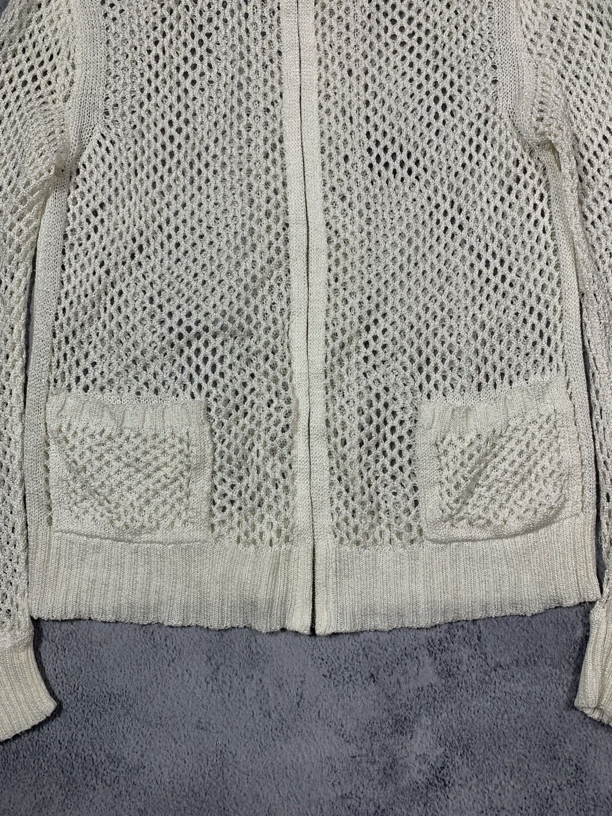 Japanese Brand Vintage AvantGarde mesh cardigan streetwear style size S Size S / US 4 / IT 40 - 5 Thumbnail