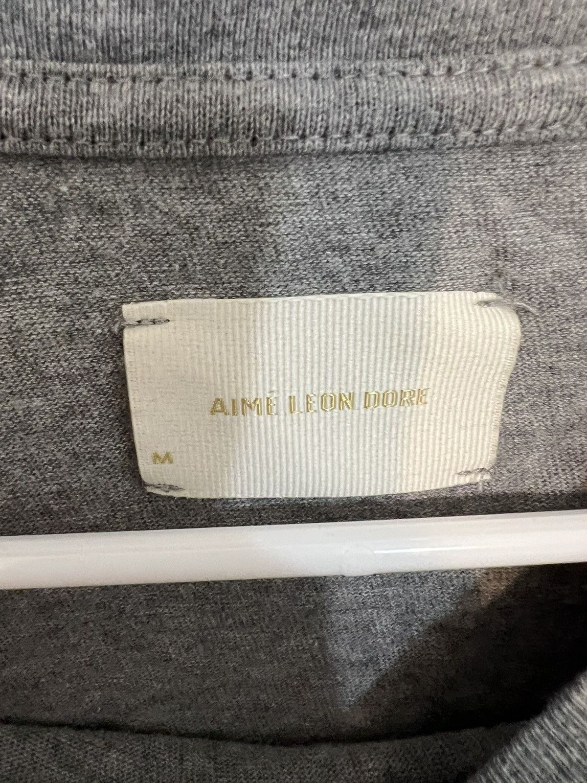 Aime Leon Dore Grey script long sleeve Size US M / EU 48-50 / 2 - 2 Thumbnail