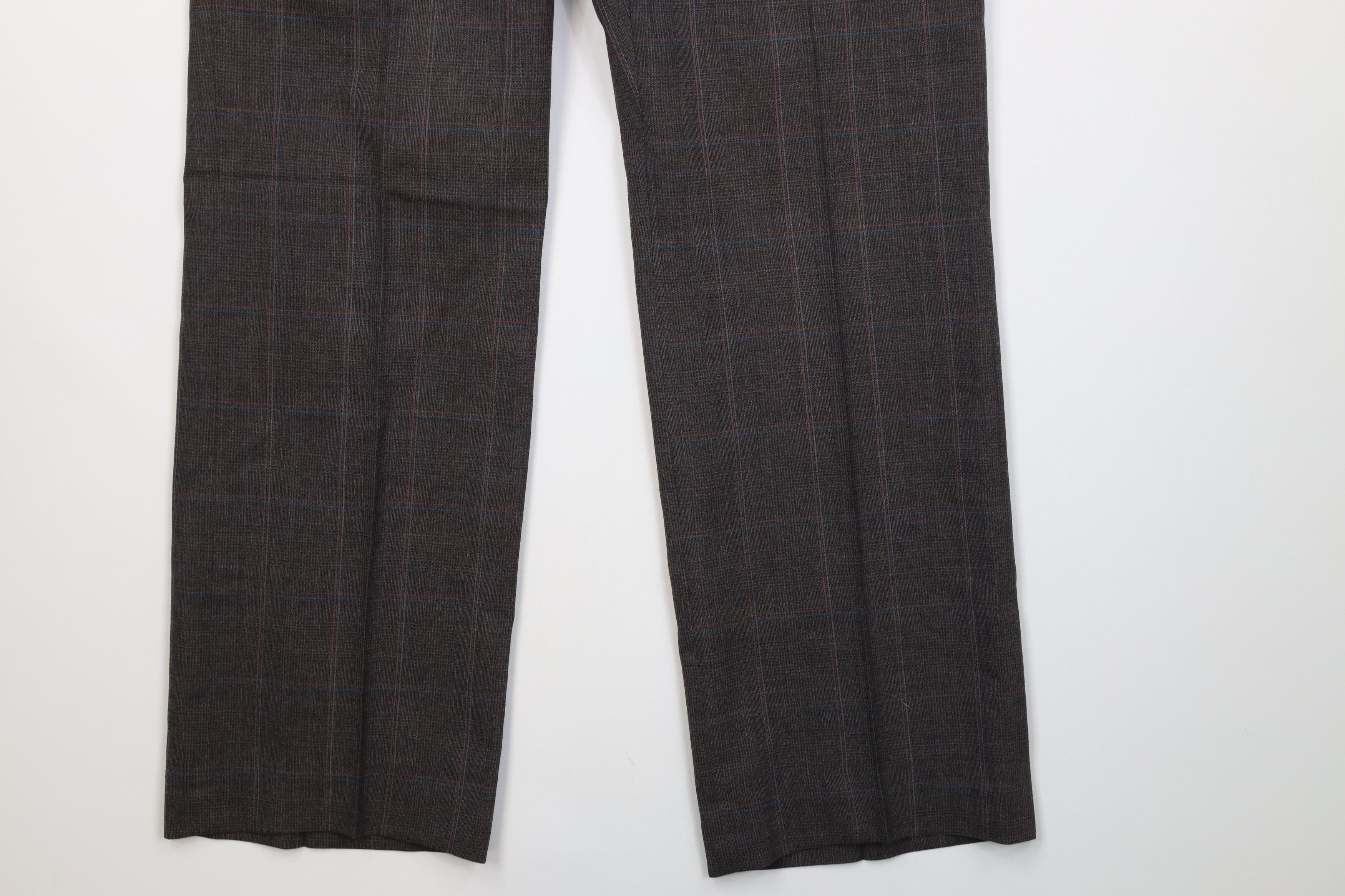 Vintage Vintage 70s Streetwear Flared Wide Leg Chino Pants Plaid USA Size US 34 / EU 50 - 5 Thumbnail