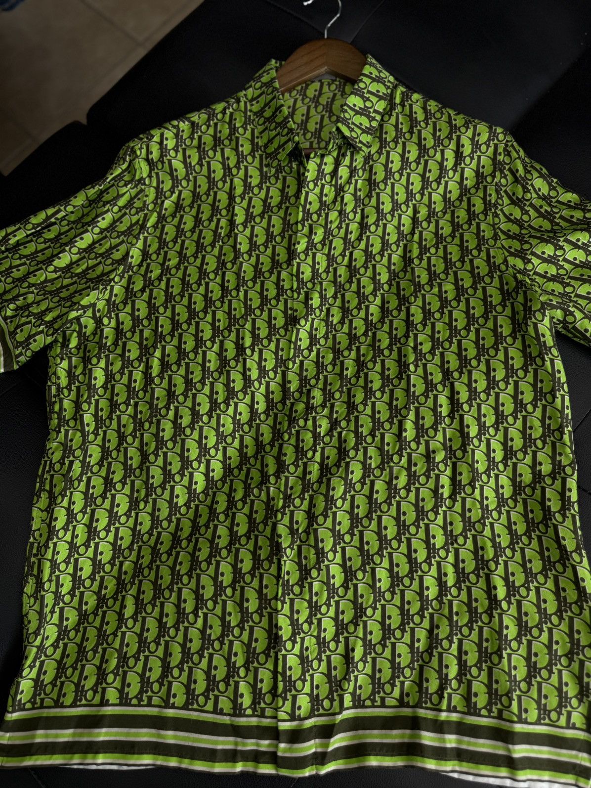 Dior Dior Silk Button Up Green Size 39/M $1750 Retail Exlusive Size US M / EU 48-50 / 2 - 12 Thumbnail