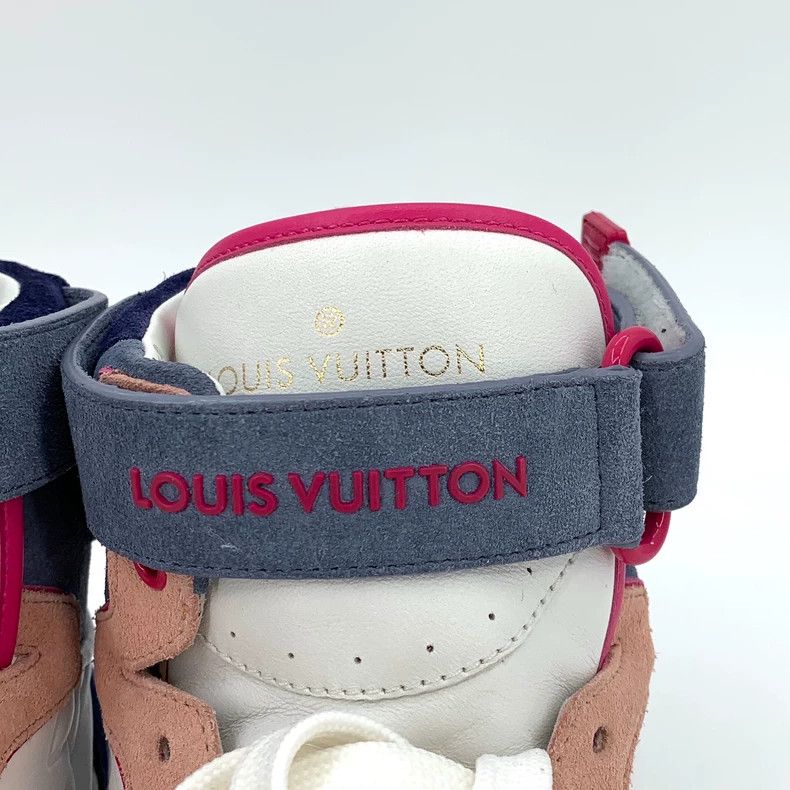 Louis Vuitton Louis Vuitton Color-block logo embossed lace-up high-top b Size US 7 / EU 40 - 6 Thumbnail