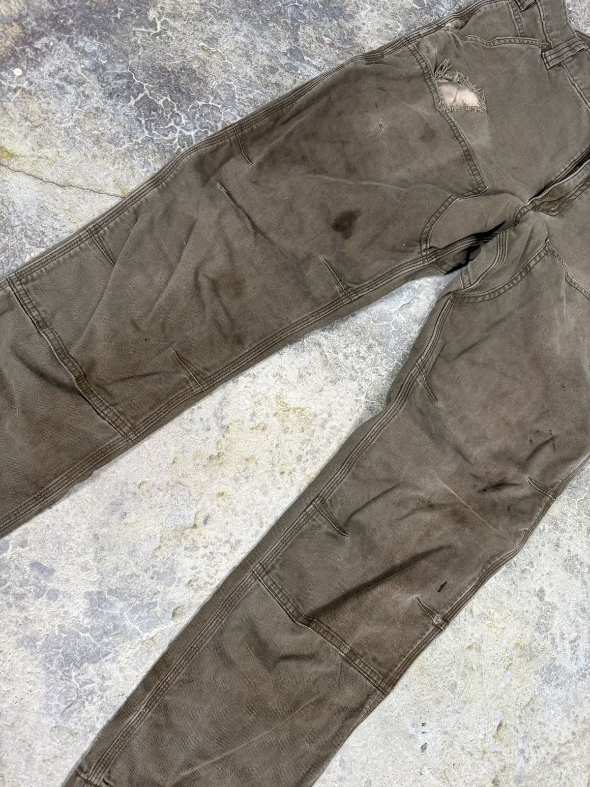 Carhartt × Vintage Vintage Thrashed Painter Carhartt Pants Size US 34 / EU 50 - 6 Thumbnail