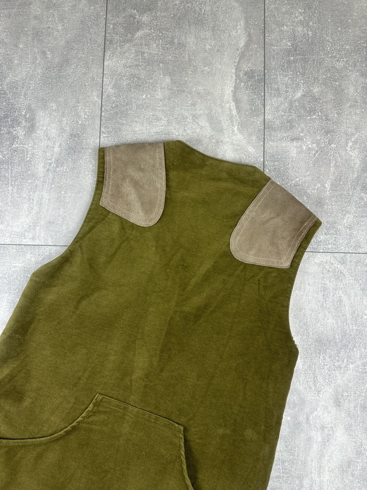 Barbour Barbour Vintage Olive/Green With Suede Shoulder Panels Size US S / EU 44-46 / 1 - 14 Thumbnail