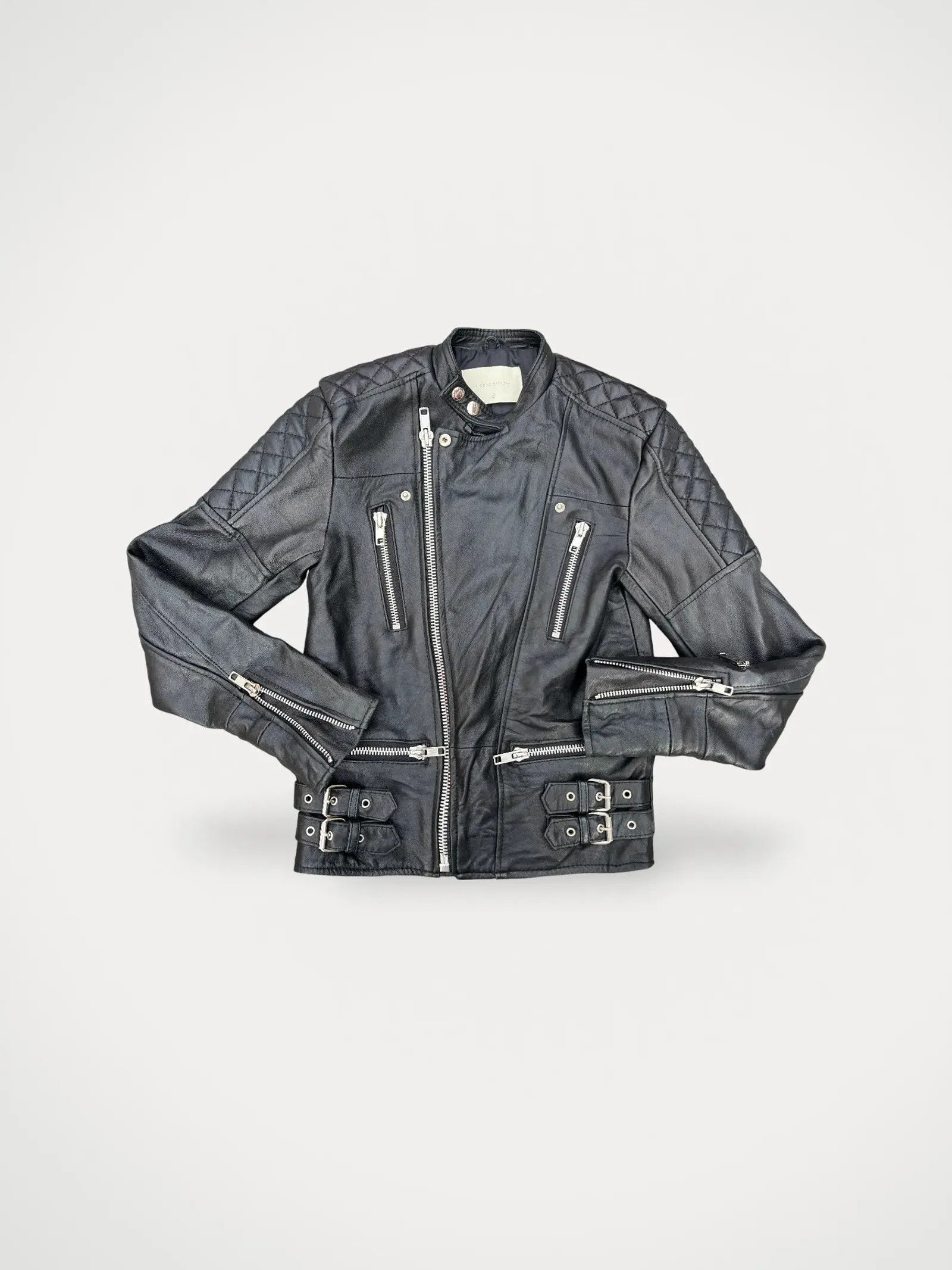 Deadwood Deadwood Leather Jacket Size XS / US 0-2 / IT 36-38 - 1 Thumbnail