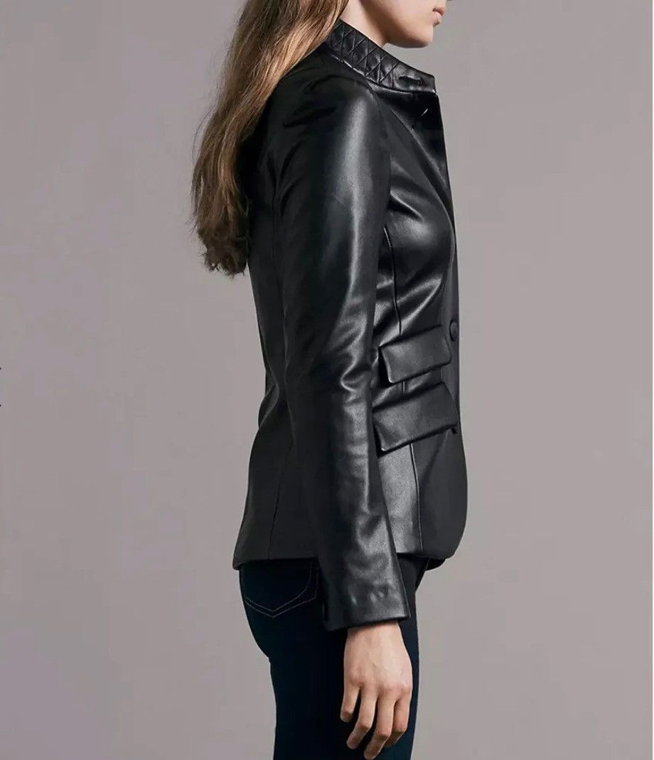 Rag & Bone rag & bone Slade Faux Leather Tailored Blazer size 0 Size XS / US 0-2 / IT 36-38 - 4 Thumbnail