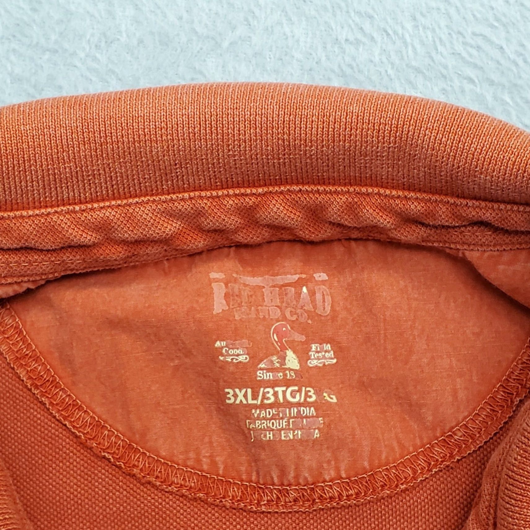 Vintage VINTAGE Cabelas Redhead Polo Shirt Mens 3XL Orange 100% Cotton Short Sleeve Outdoor Shirt Mens Orange Polo Size US XXL / EU 58 / 5 - 4 Thumbnail
