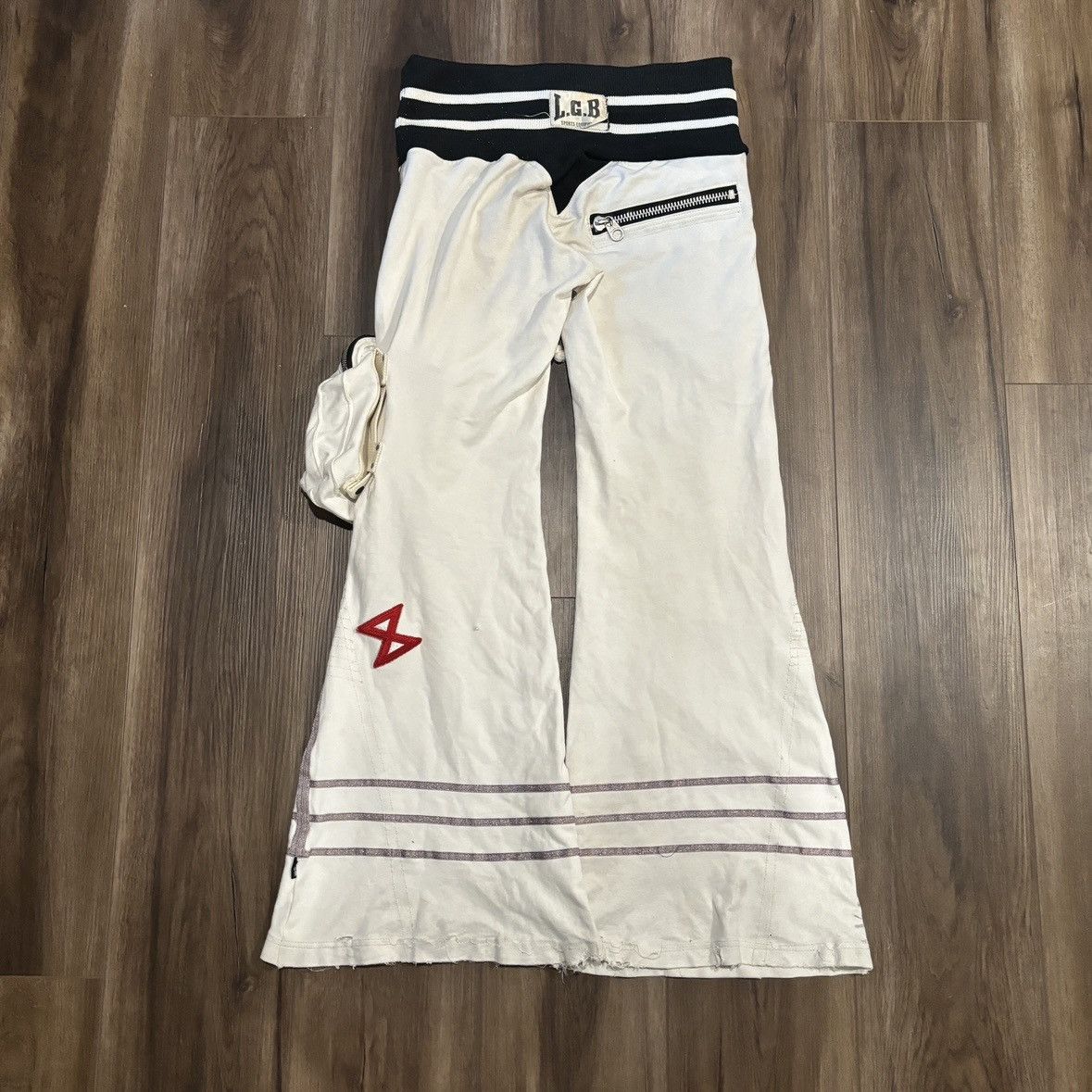 Le Grande Bleu (L.G.B.) L.G.B. Be Alien Flared Boxer Cargo Sweats RARE Size US 30 / EU 46 - 2 Thumbnail