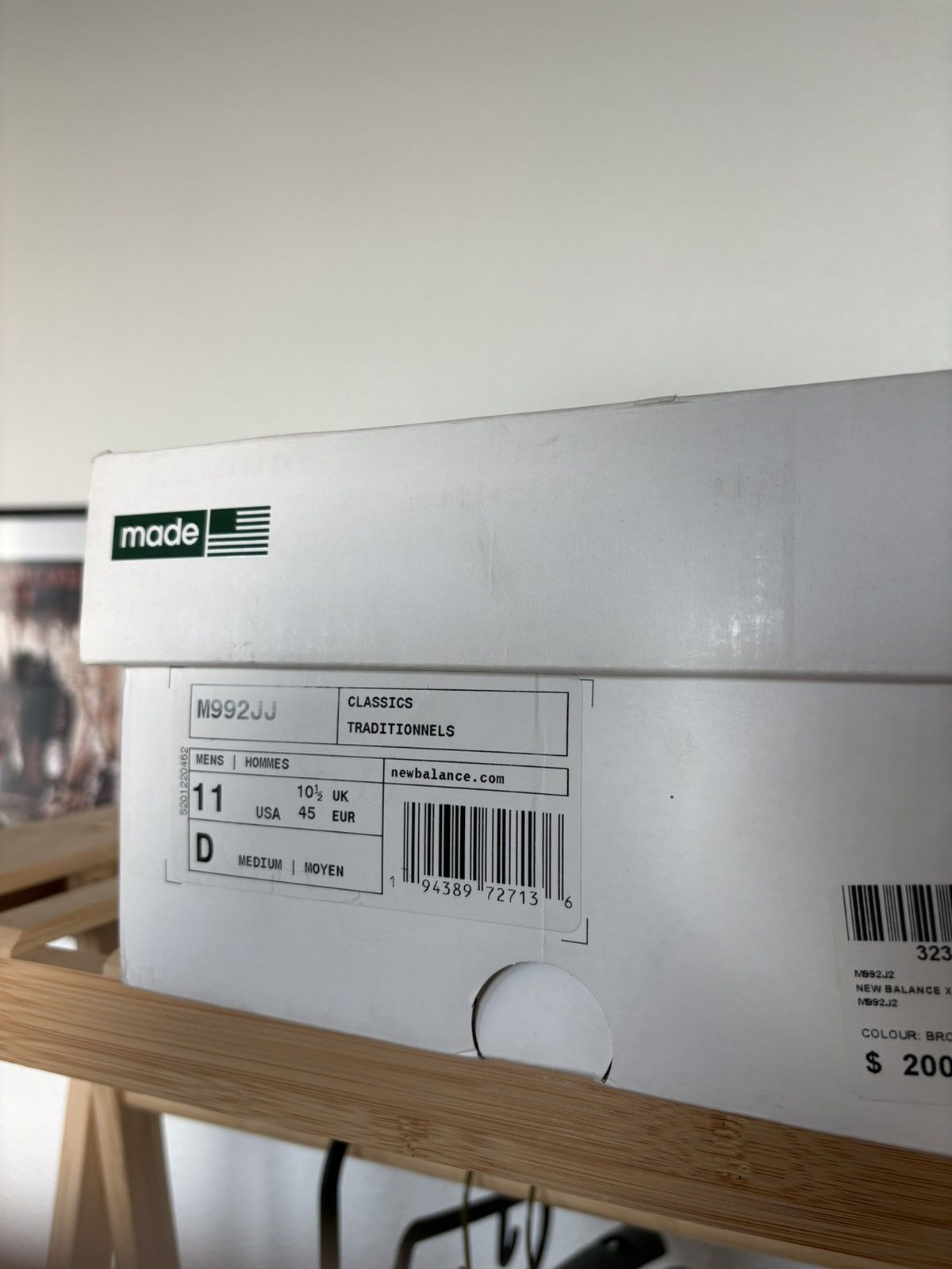 JJJJound × New Balance JJJound NB 992 Moss Green Size US 11 / EU 44 - 8 Thumbnail
