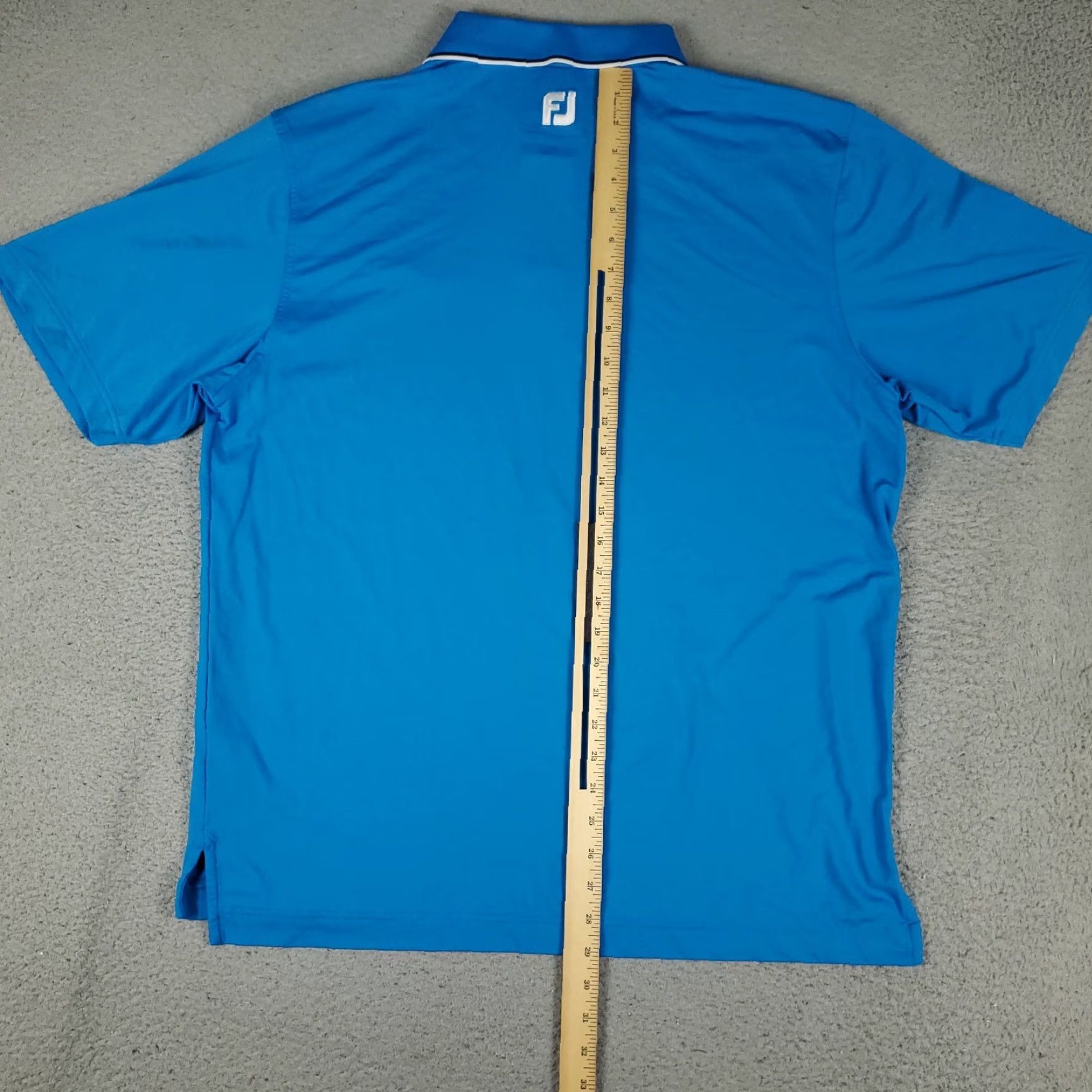 Footjoy FJ Polo Shirt Mens L Blue Golf Casual Short Sleeve Shirt Size US L / EU 52-54 / 3 - 4 Thumbnail
